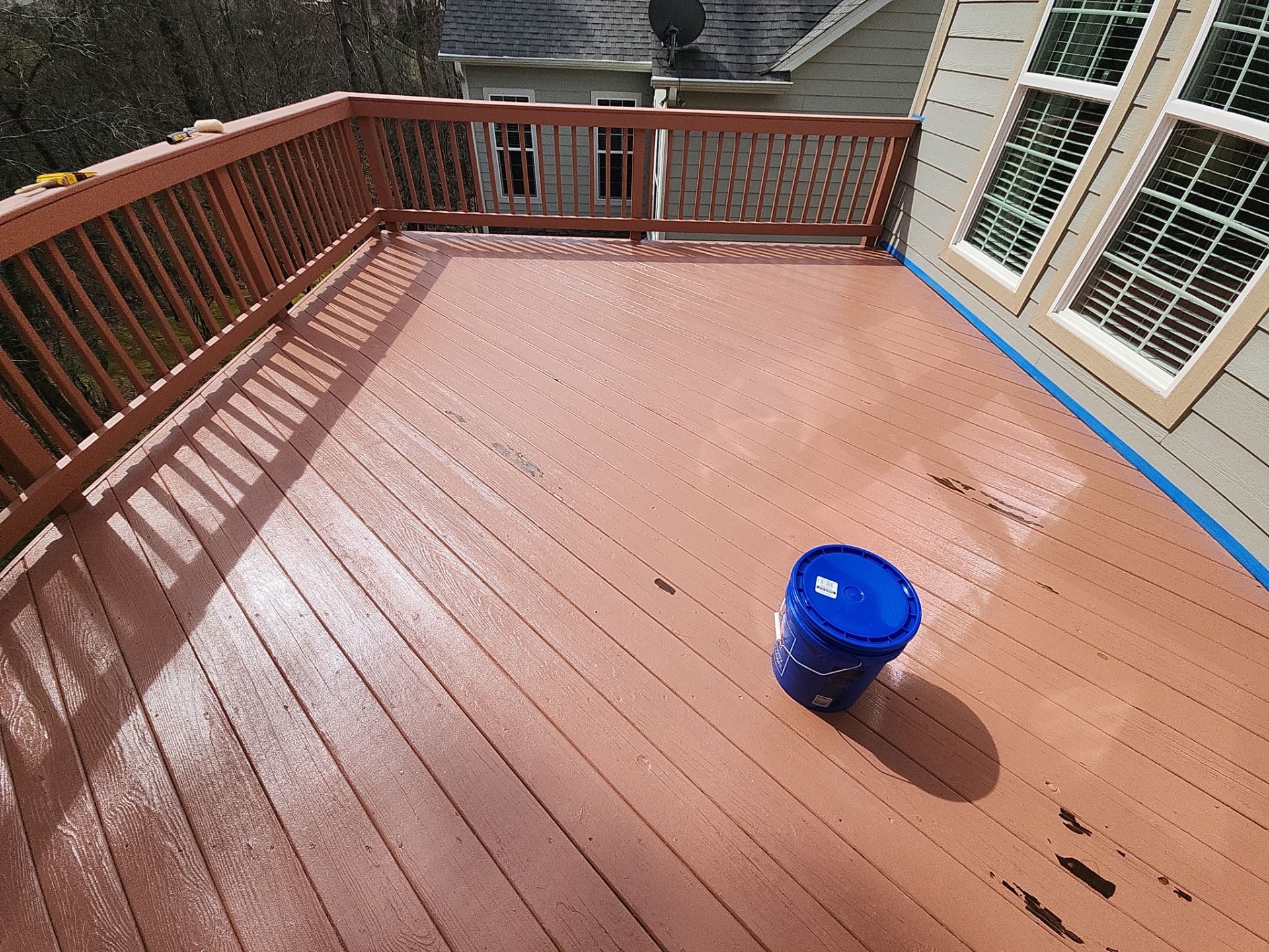 Painted Deck using AcryFin by DuraSeal