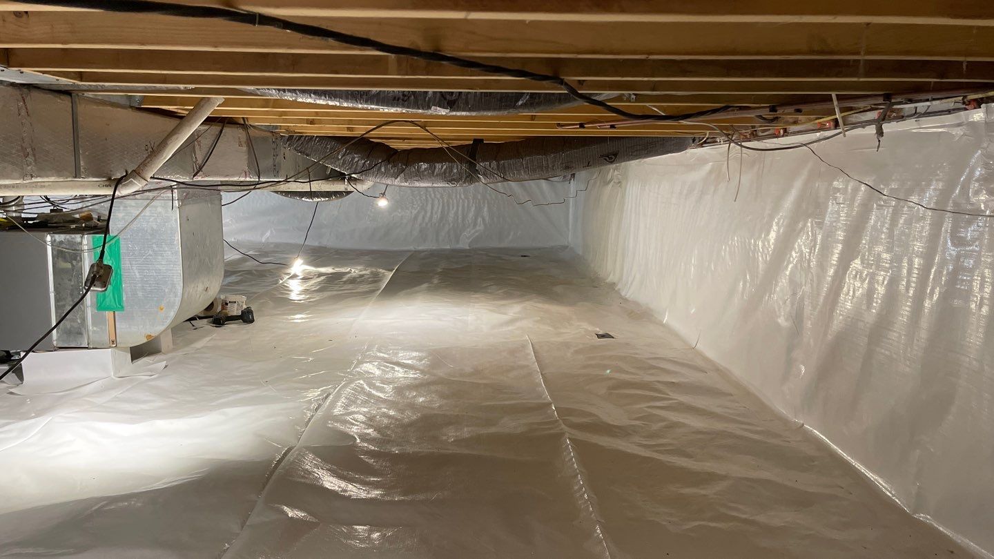 Crawl Space Waterproofing & Encapsulation using GrateProducts by Toledo Basement Repair