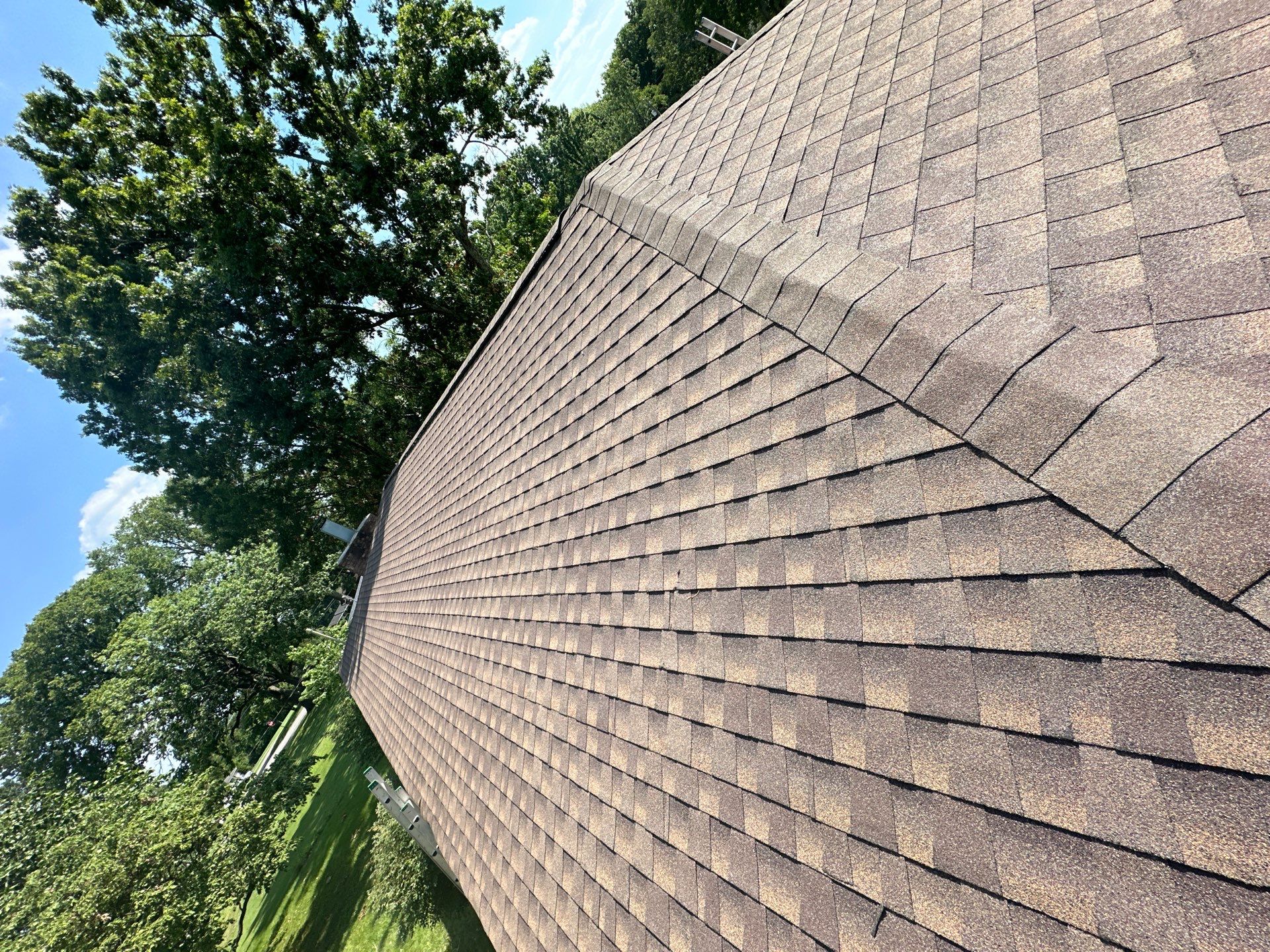 Residential Roofing Installation using GAF Timberline HDZ Barkwood by Undersun Roofing 