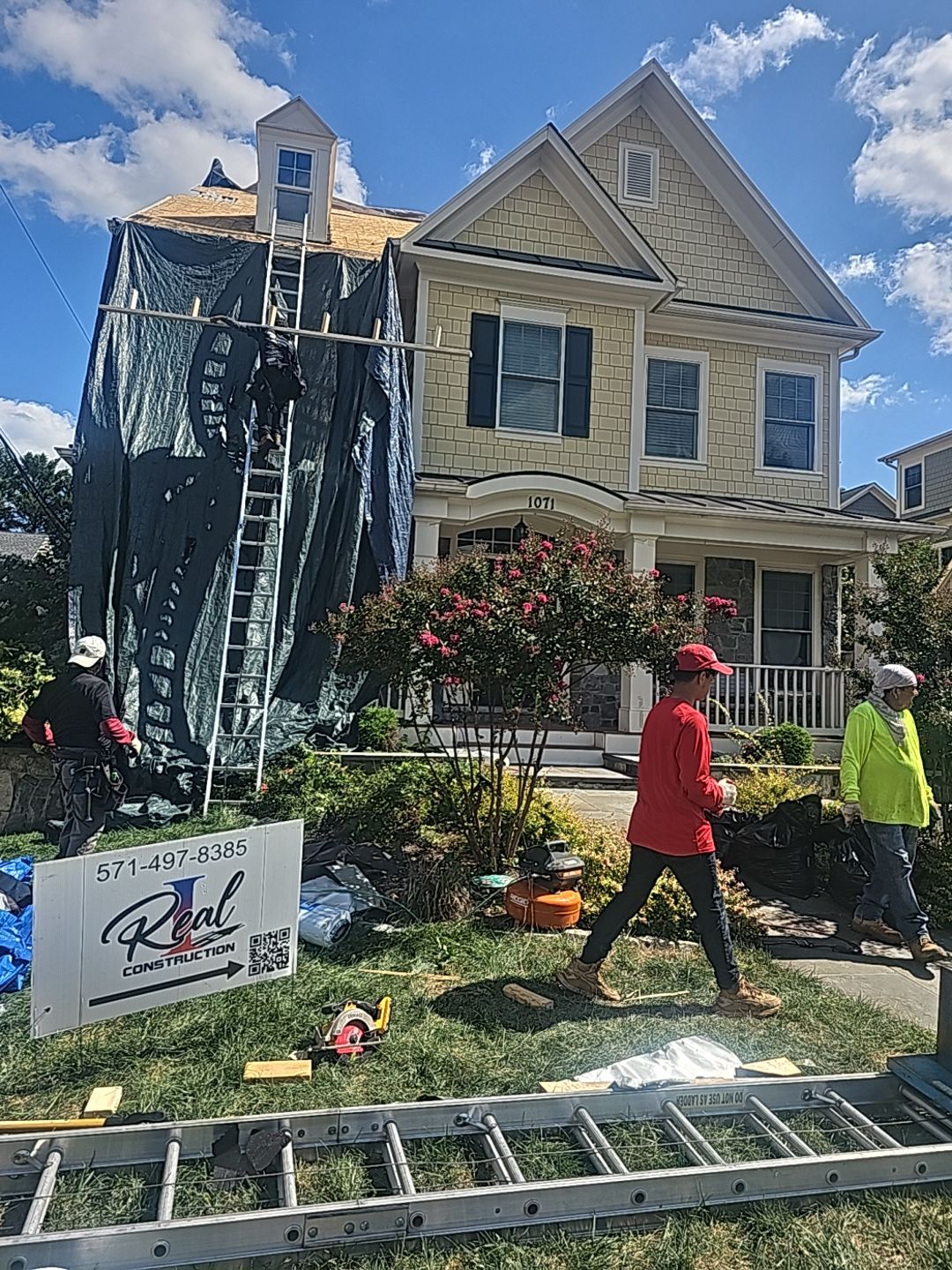 Residential Roofing Installation using Shingles  by Real1Construction