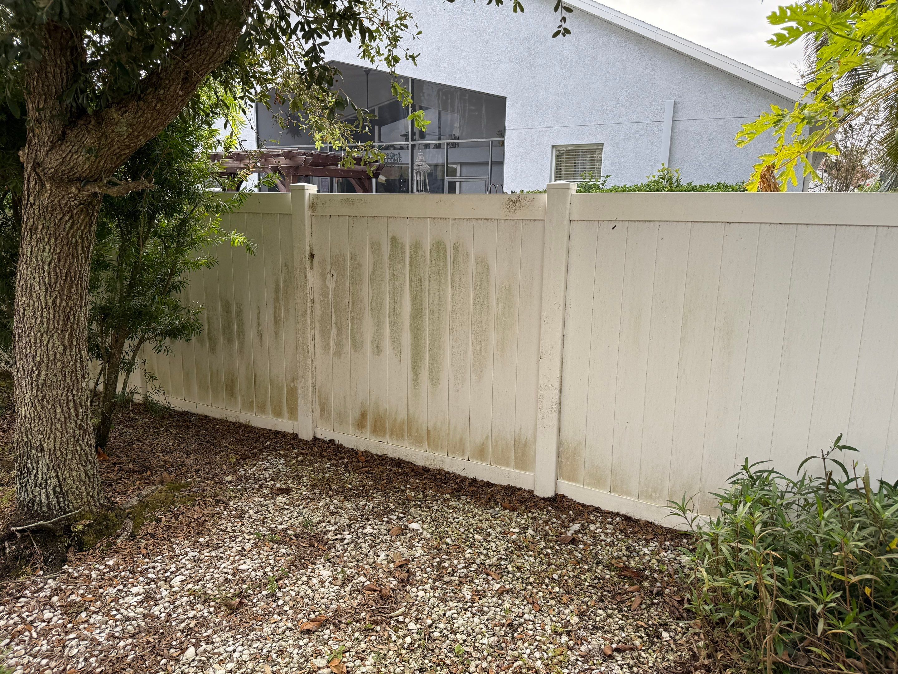 Patio, Vinyl Fence, & Partial House Wash in Creekside, Parrish, FL | Sunshine AquaWash by Sunshine AquaWash
