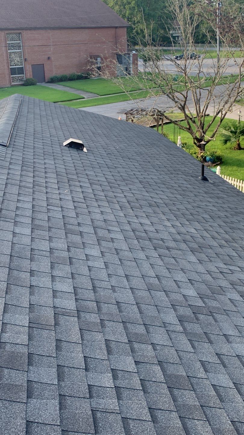 Hail Damage using Atlas Pristine Pinnacle Shingles by Artigues Roofing & Restoration Services
