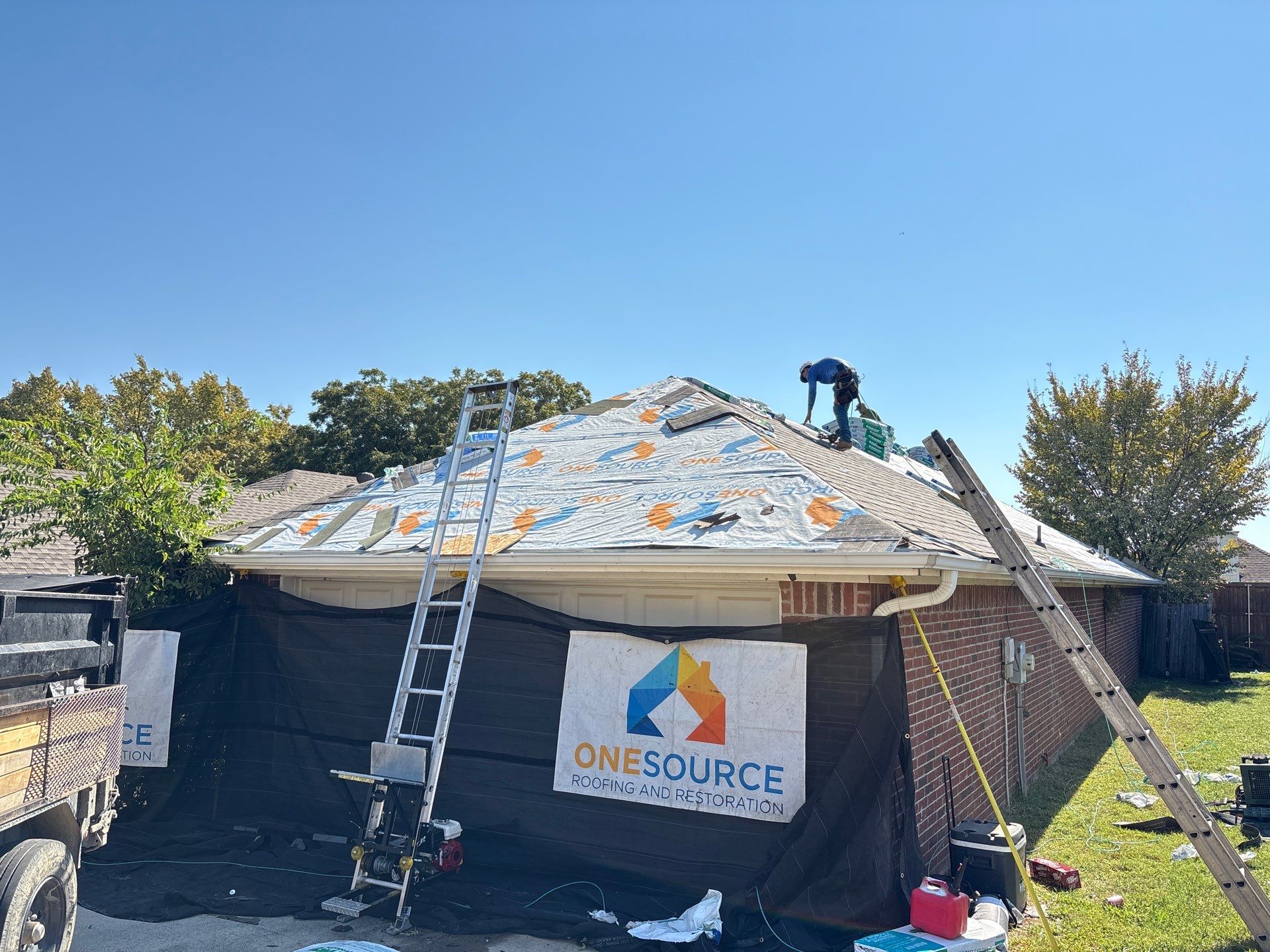 Residential Roofing Installation using Malarkey Vista Weathered Wood Plus by OneSource Roofing and Restoration