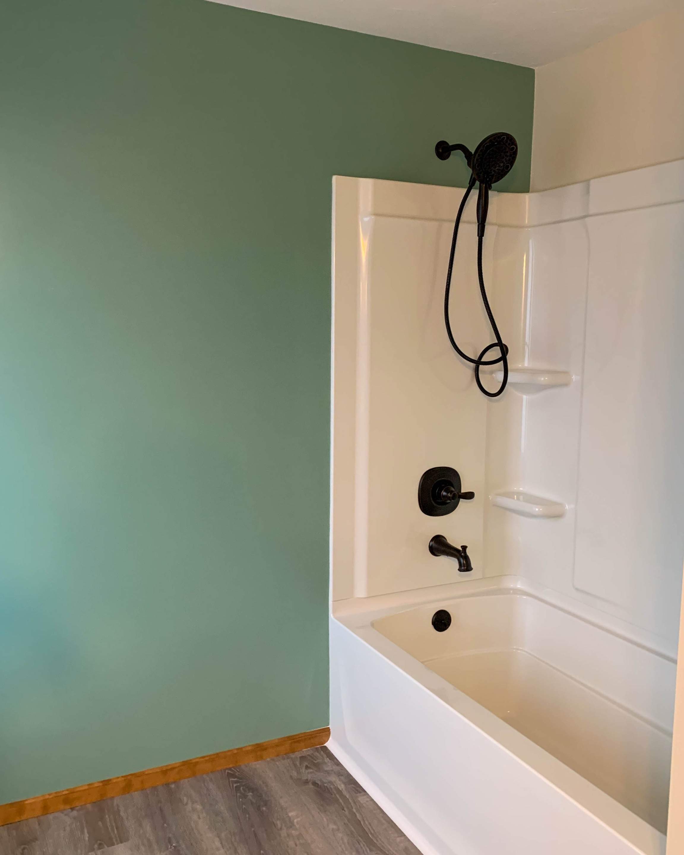 Bathroom Remodel using Shower Kit by Villegas Remodeling, LLC