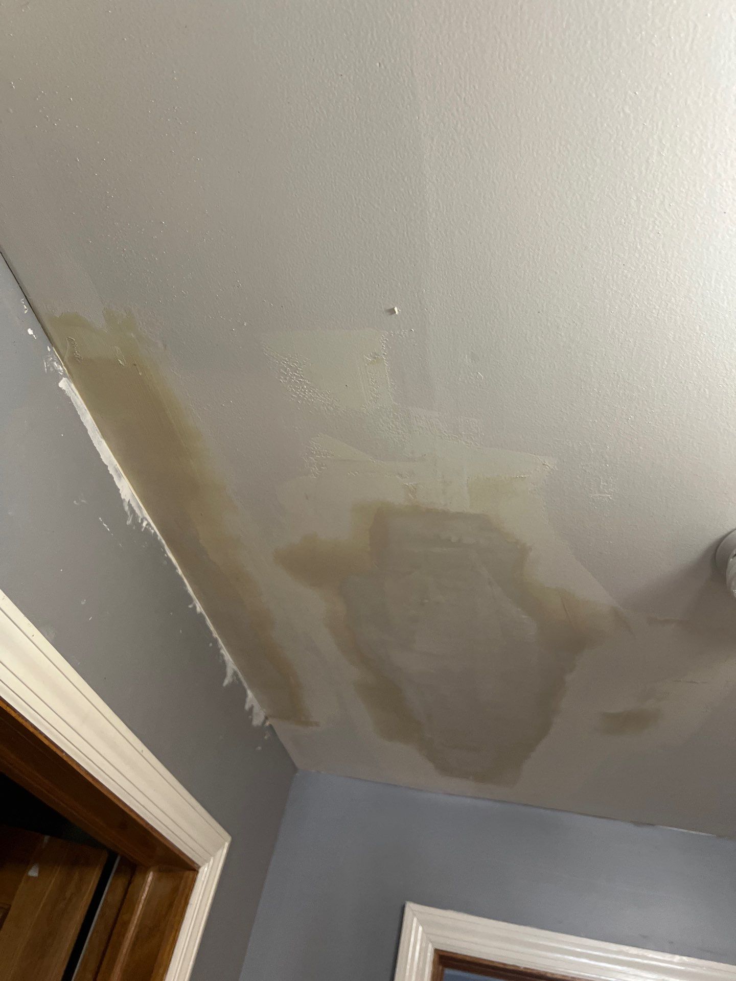 Roof replacement and interior repair by wind damage by Just Brilliant Restoration JBR