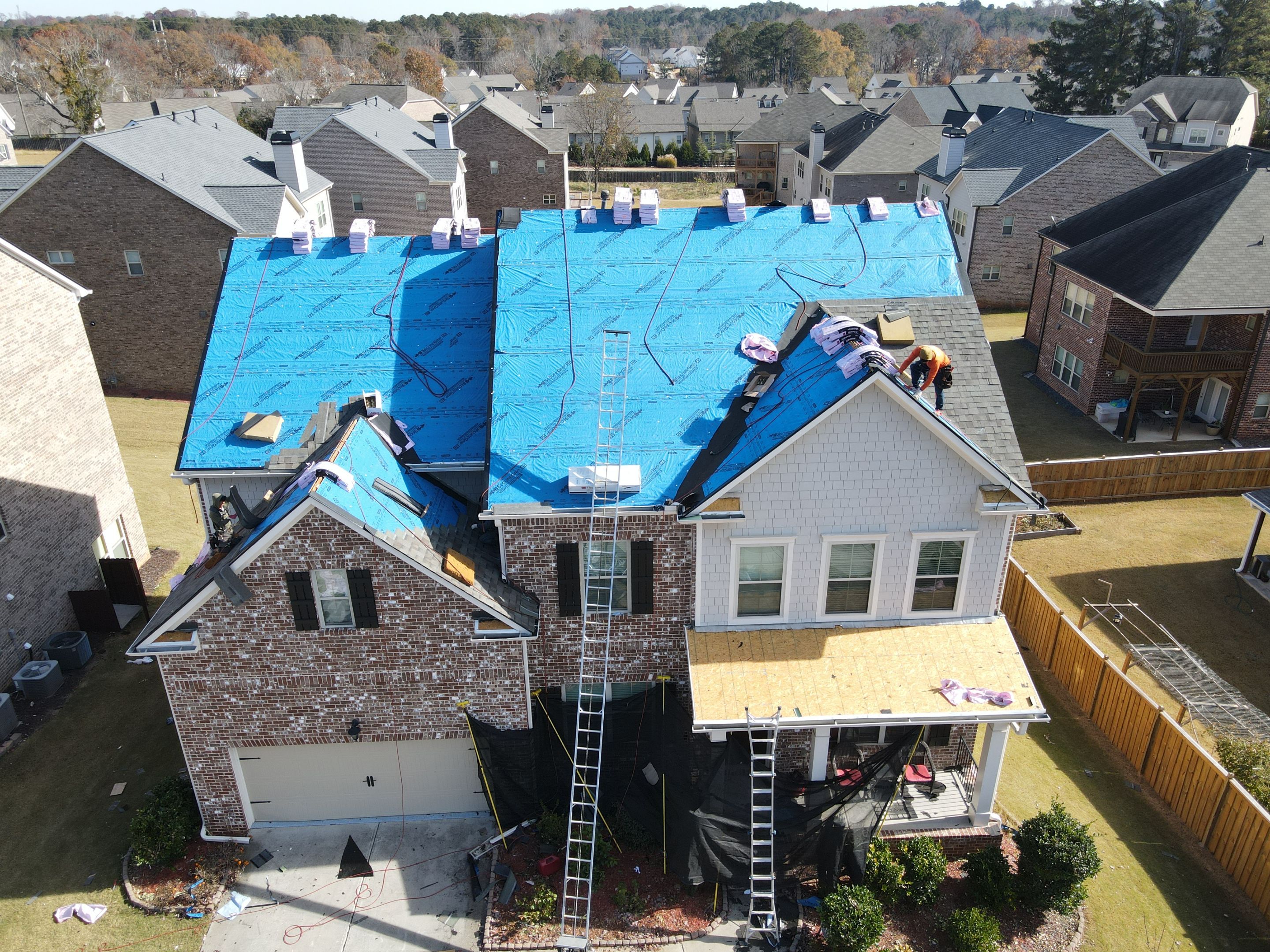 Residential Roofing Installation using Owens Corning by Inspector Roofing and Restoration