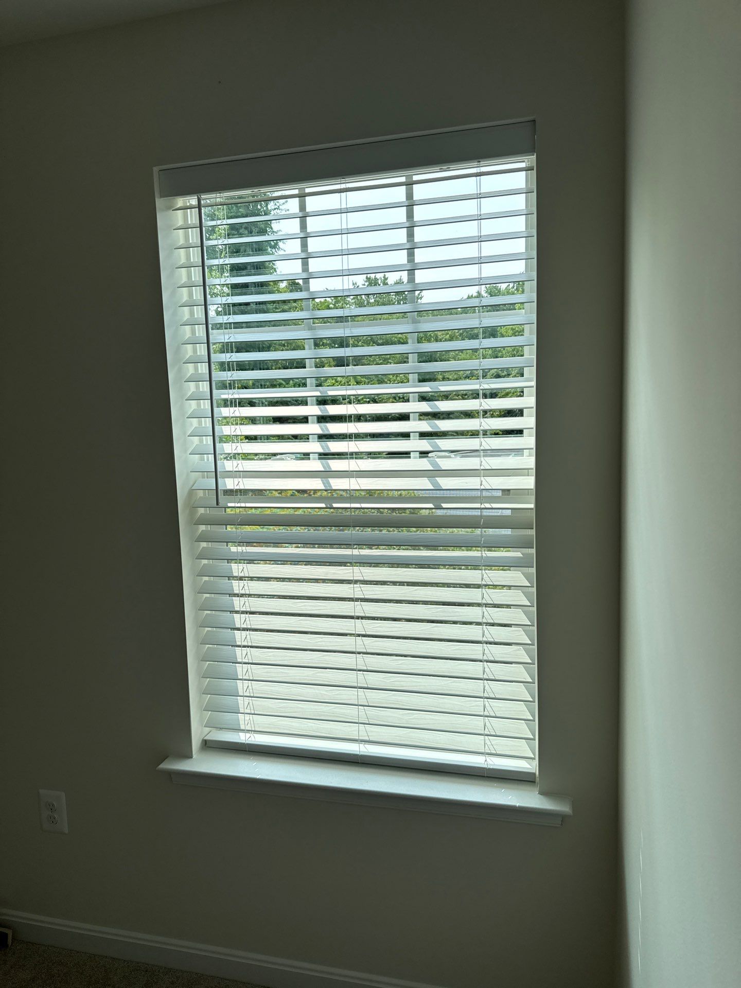 Faux Wood Blind Project in Dunkirk, MD by Southern Maryland Custom Blinds