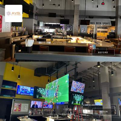 Back 2 Back Video Wall Installation