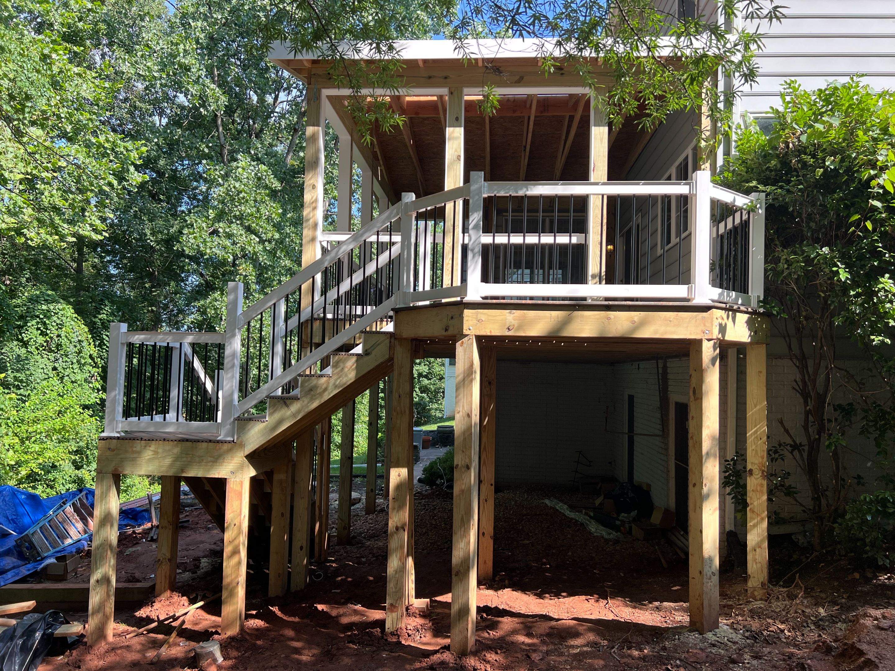 New 3-Season Porch & Composite Deck in Sterling, VA by Sunburst Construction Inc