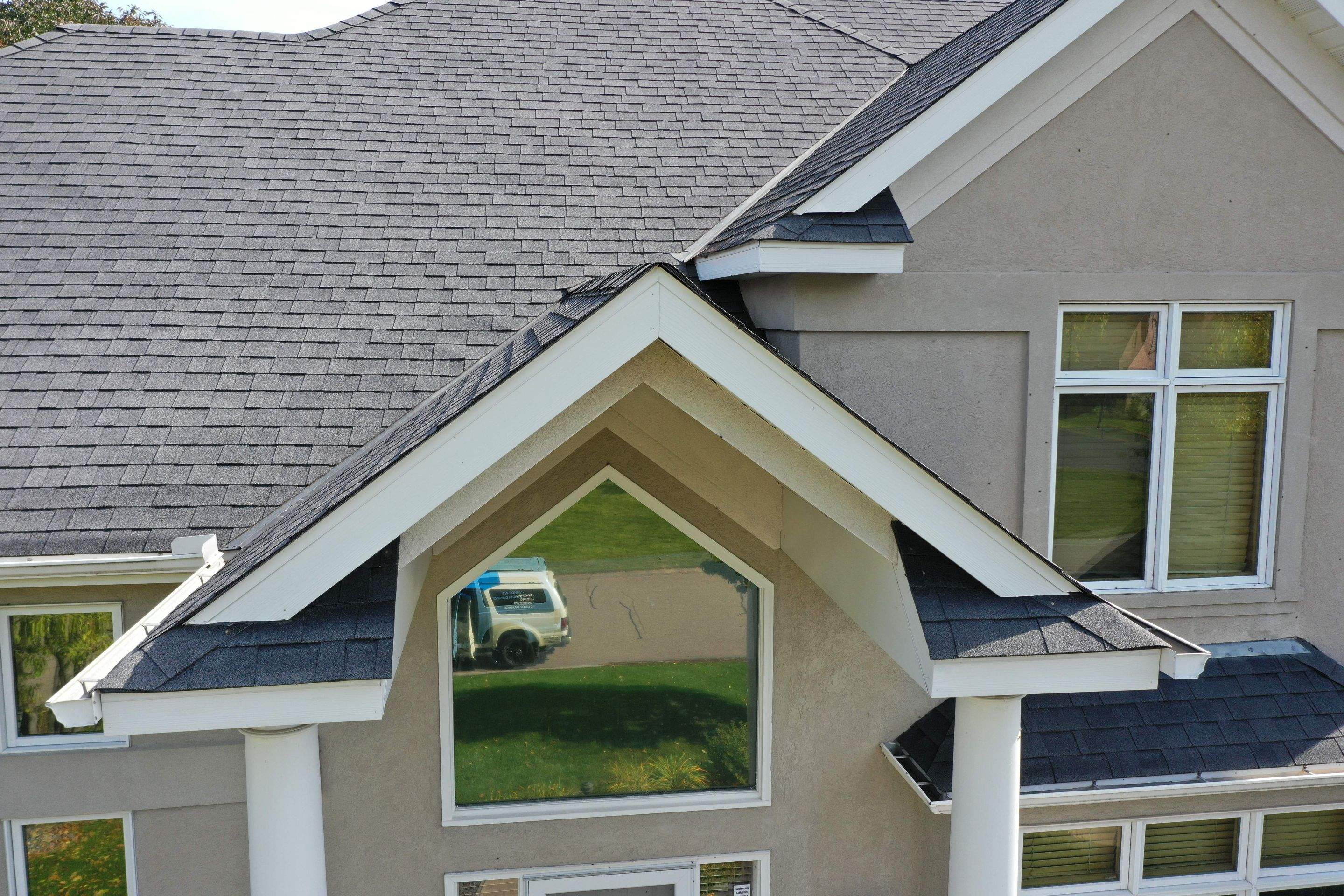 Residential Roofing Installation using Certainteed Landmark Moire Black by MODERN EXTERIOR SYSTEMS