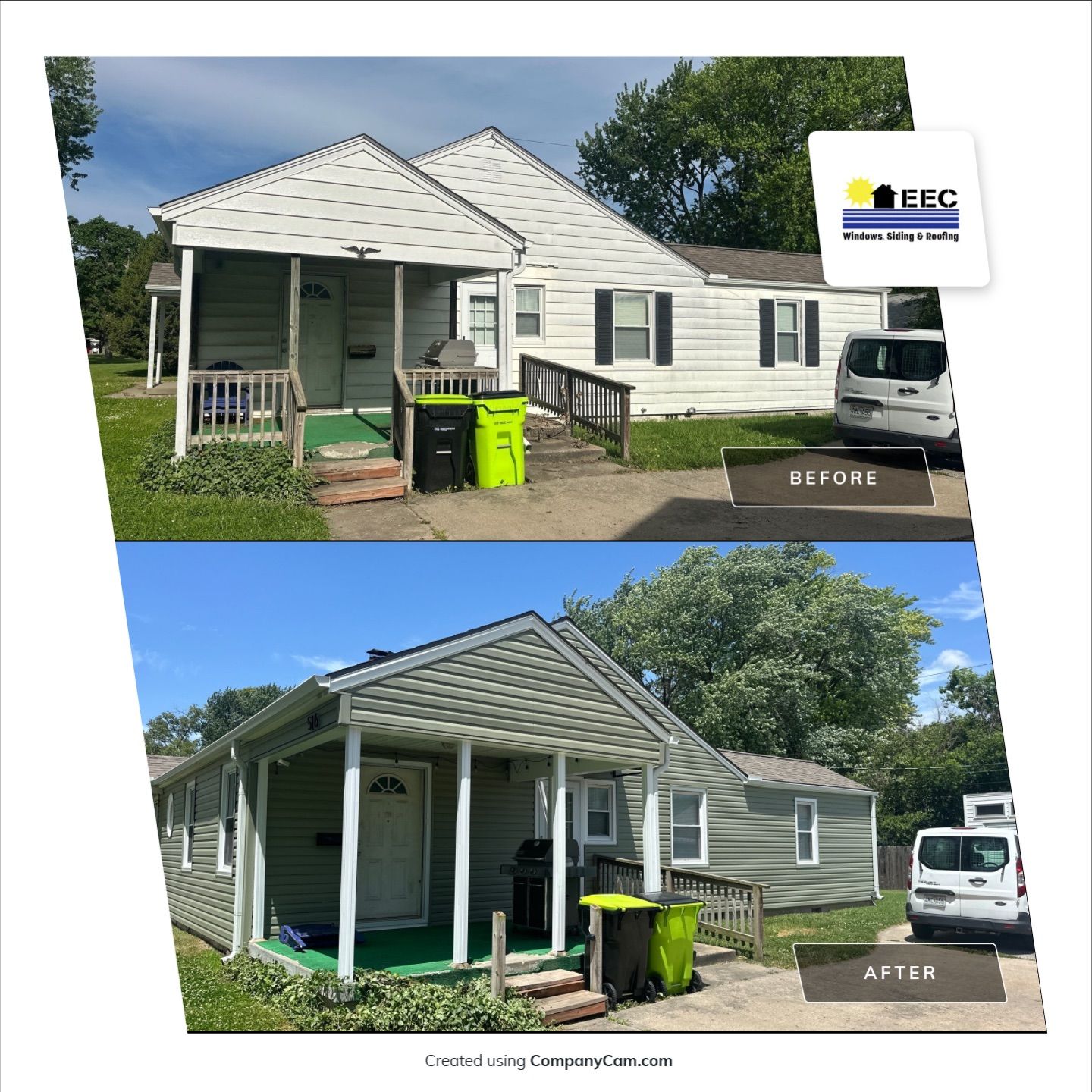 New Cypress Siding going on this North Kansas City Home  by EEC  Windows, Siding & Roofing 