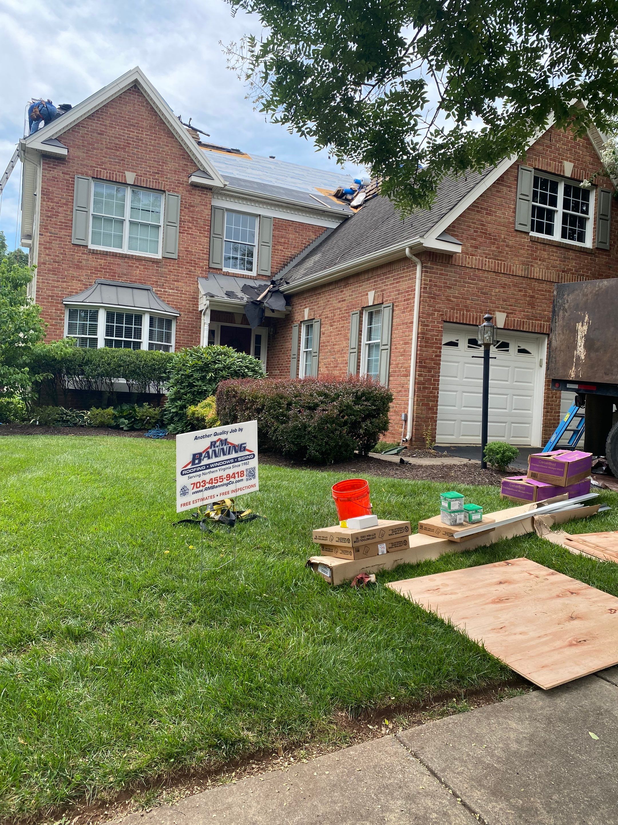 Haymarket: Roof Replacement with CertainTeed Landmark Pro Designer Shingles in Max Def Weathered Wood by RM Banning, Inc.