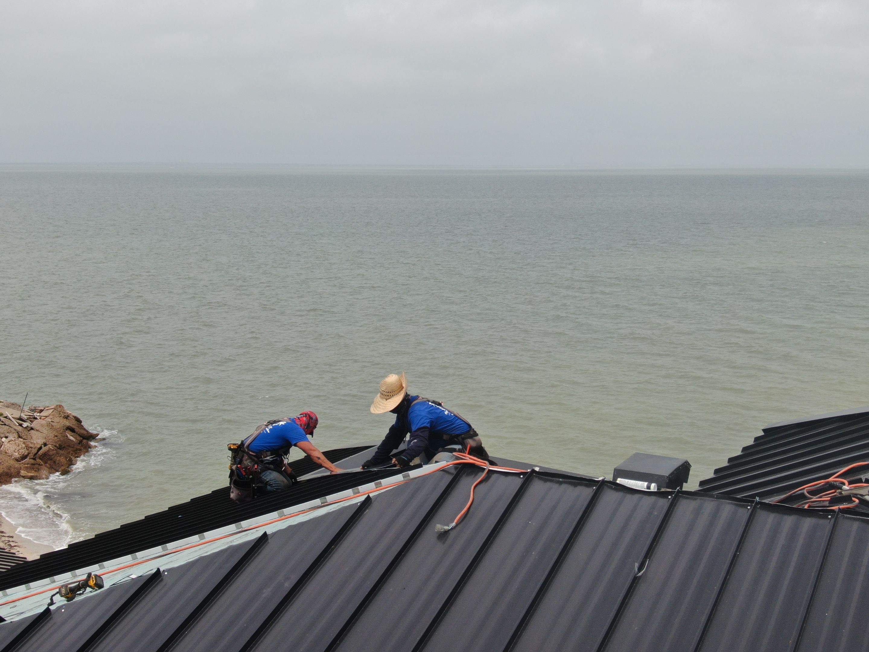 Megalodon Metal Roof on Corpus Bay by Bayfront Roofing and Construction