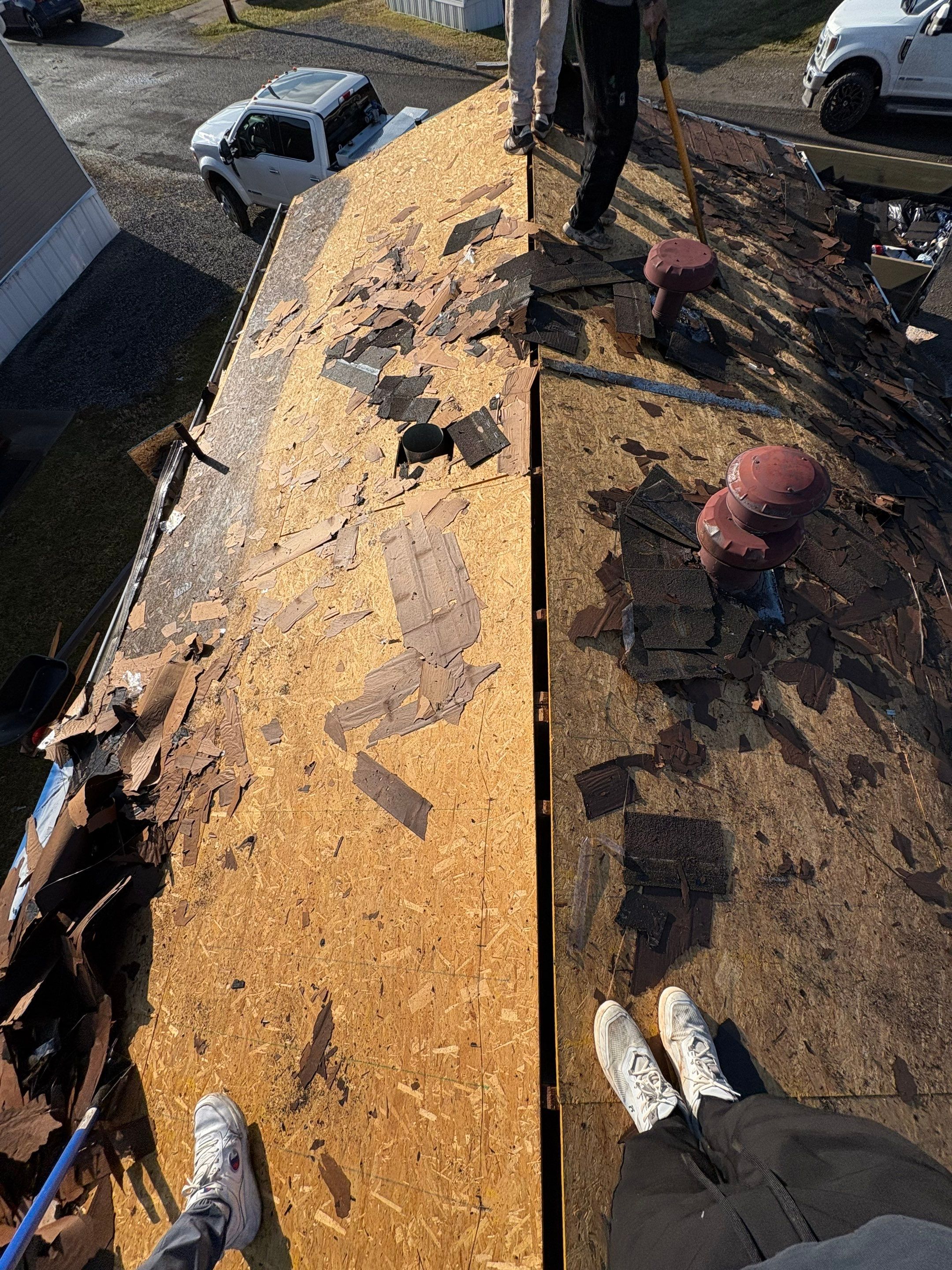 Residential Roofing Installation using GAF Timberline HDZ Barkwood by Rainstoppers Roofing