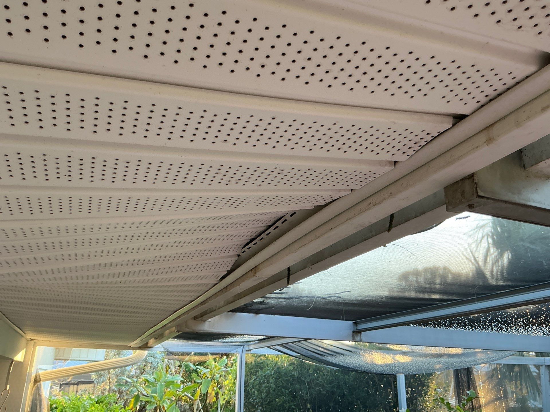 Soffit White Vinyl Installation FL by Gutter Professors