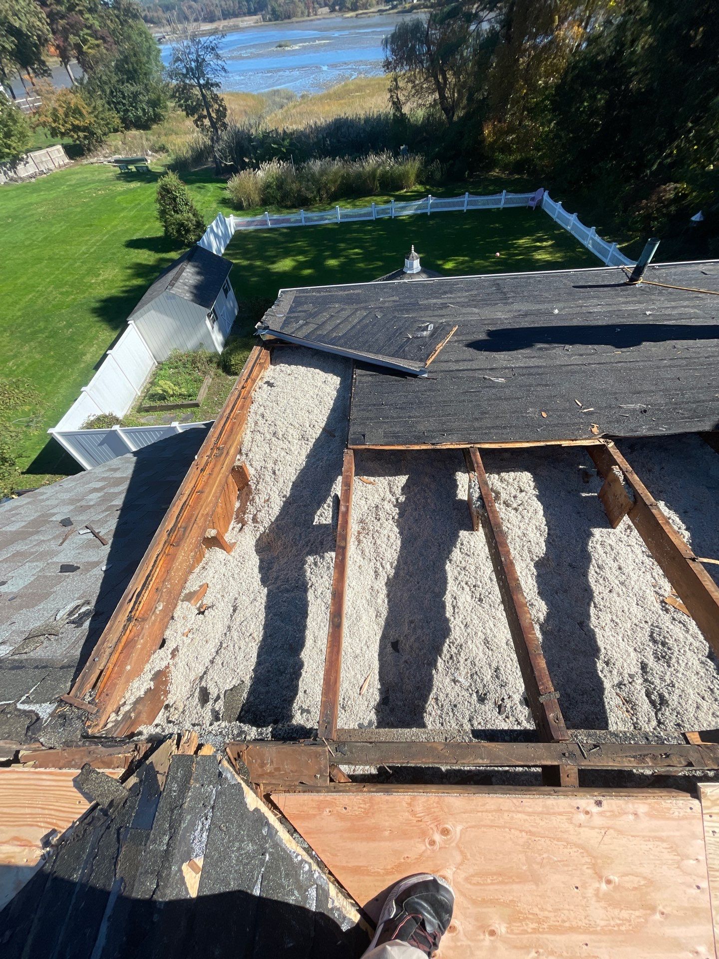 Residential Roofing Installation using Owens Corning Duration Onyx Black by A Plus Exterior