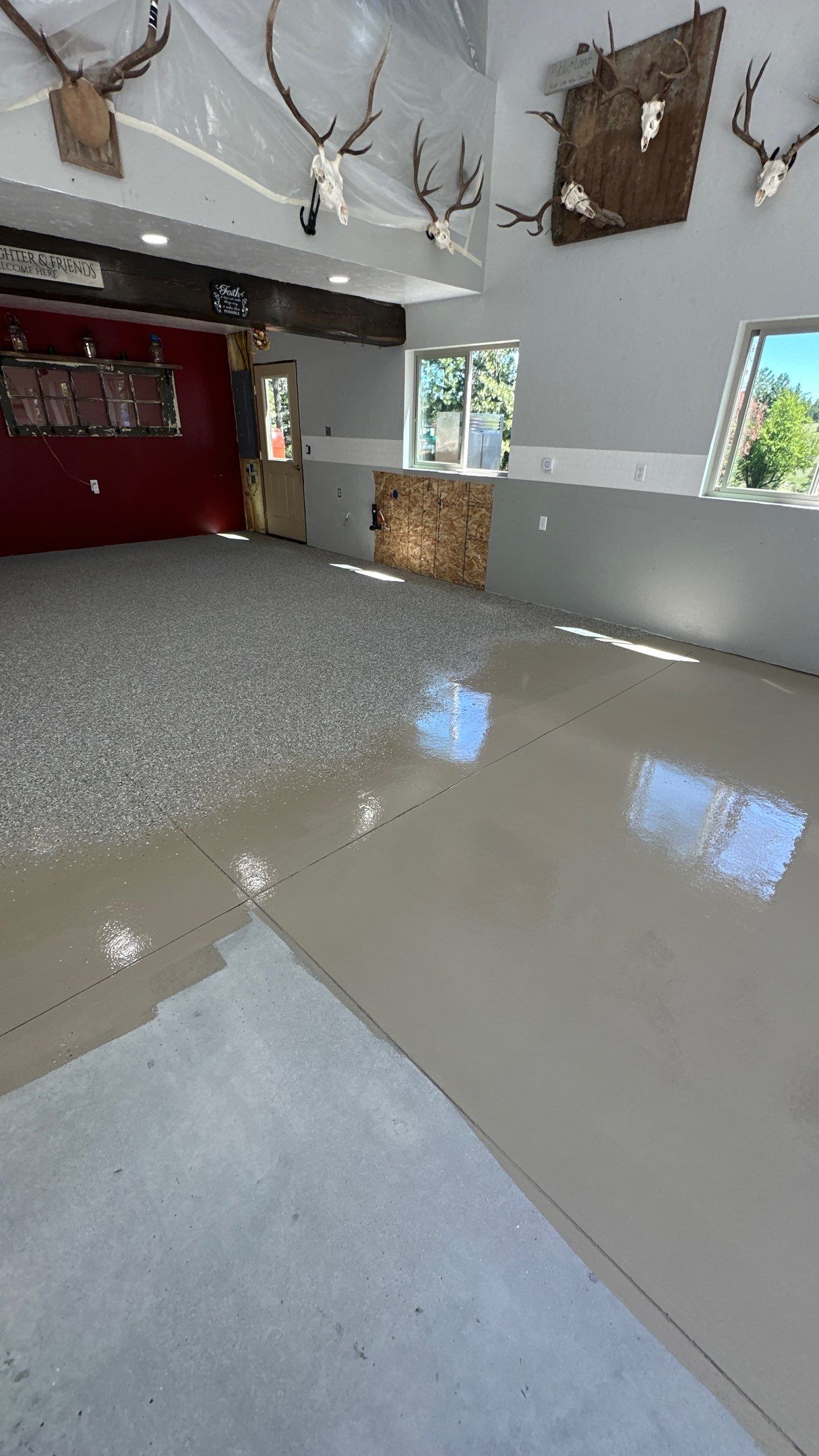 Shop Transformation using Pebble Beach by Croc Coatings, LLC
