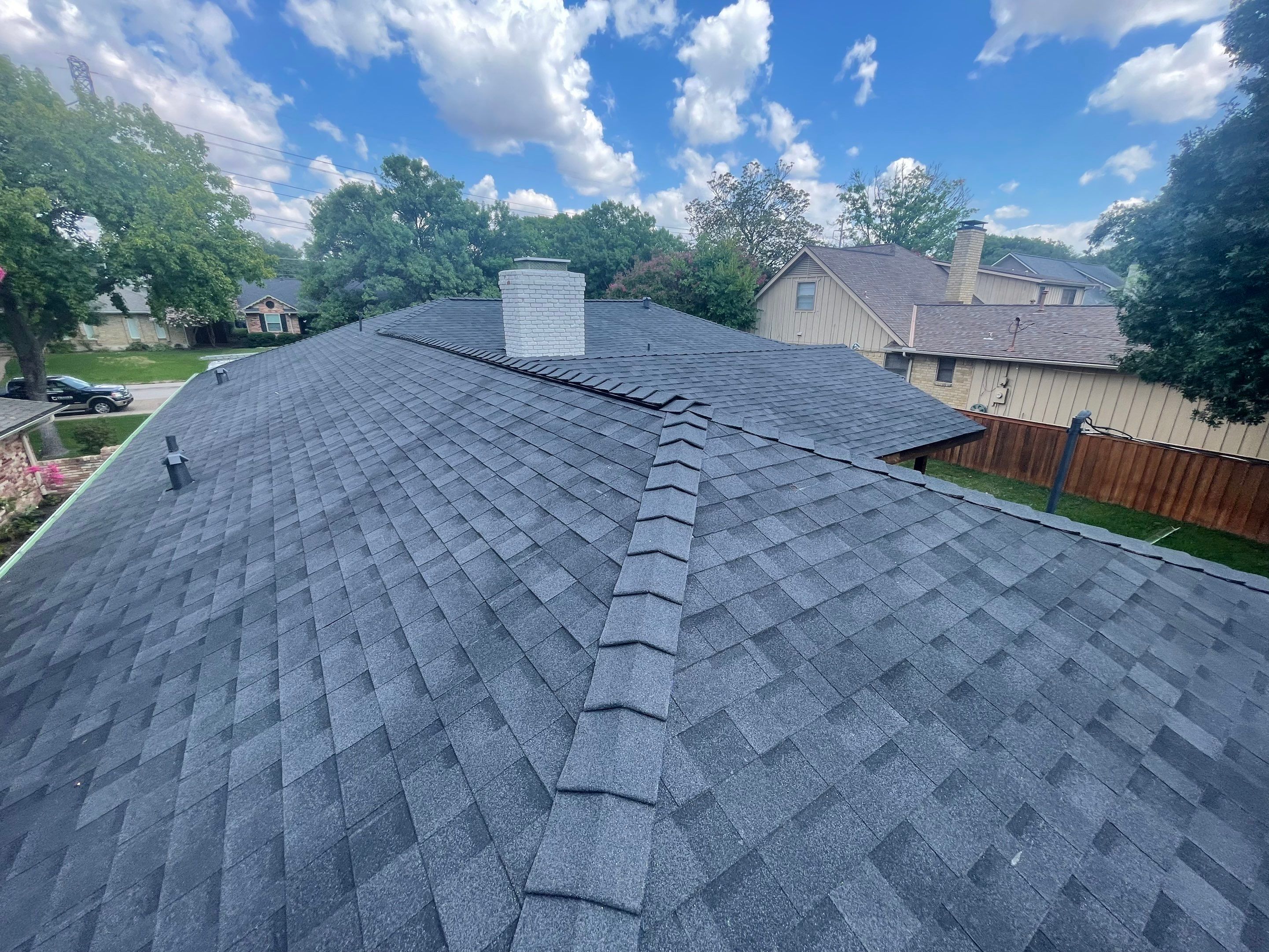 Residential Roofing Installation using IKO Cambridge Dual Black by OneSource Roofing and Restoration