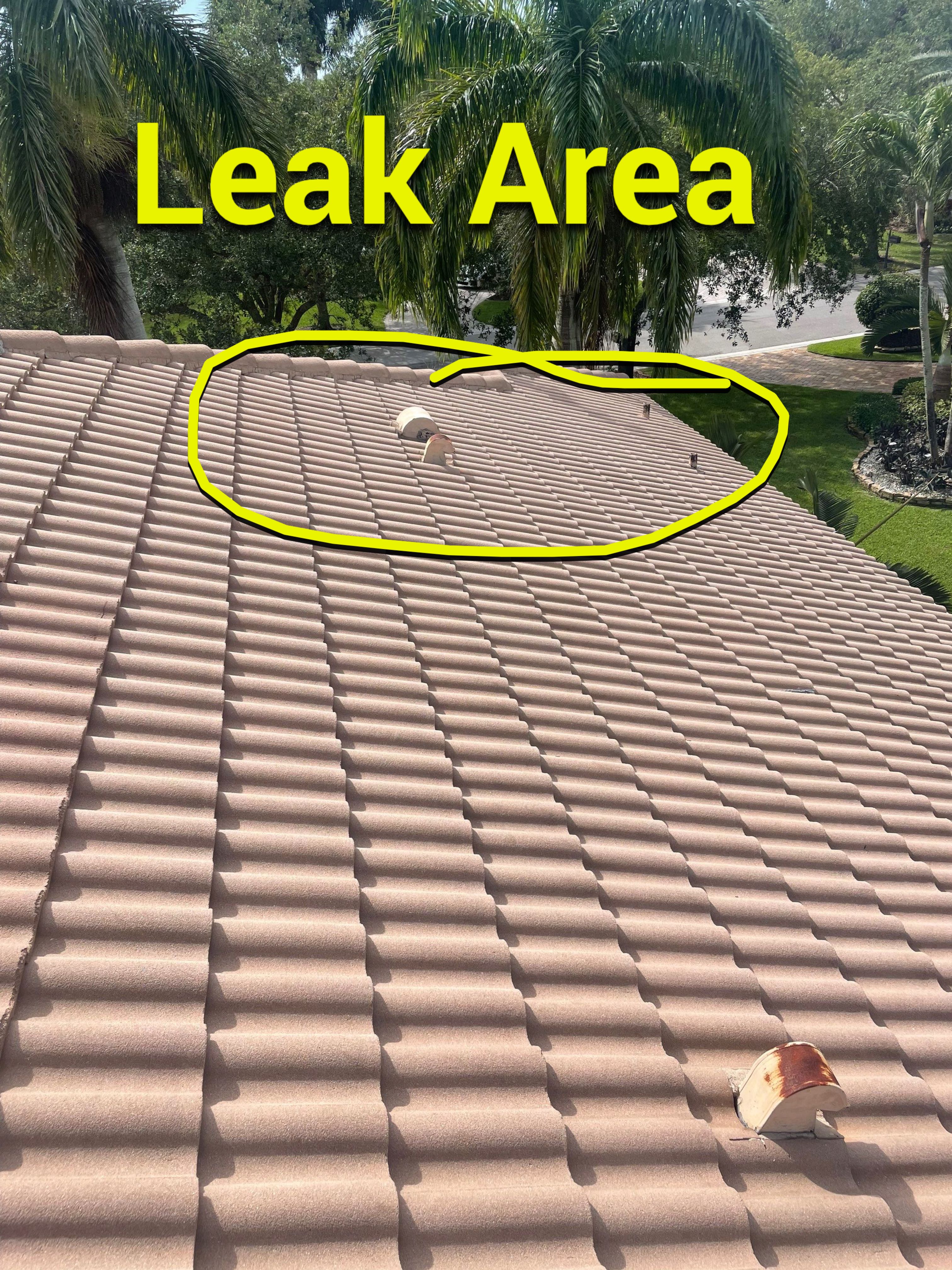 Concrete Tile Roof Leak Repair and Wood Decking Replacement in Parkland by Aastro Roofing