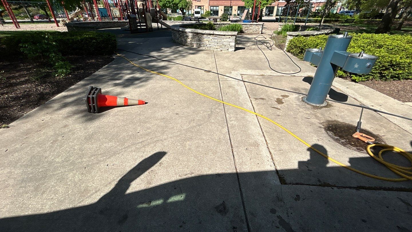 Playground cleaning by Northern Power Washing LLC.