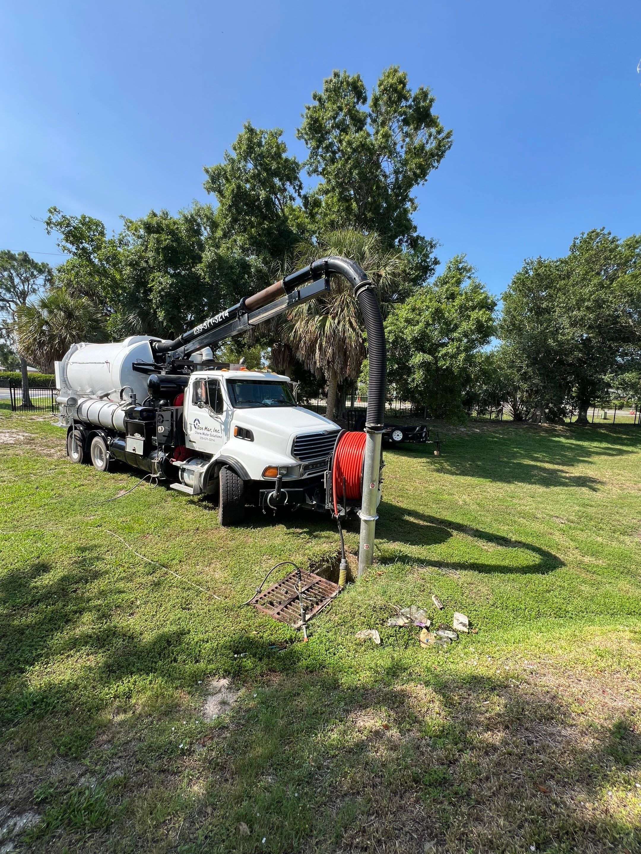 Naples Park Neighborhood Stormwater System Catch Basin Cleaning by Don Mar, Inc. Storm Water Solutions
