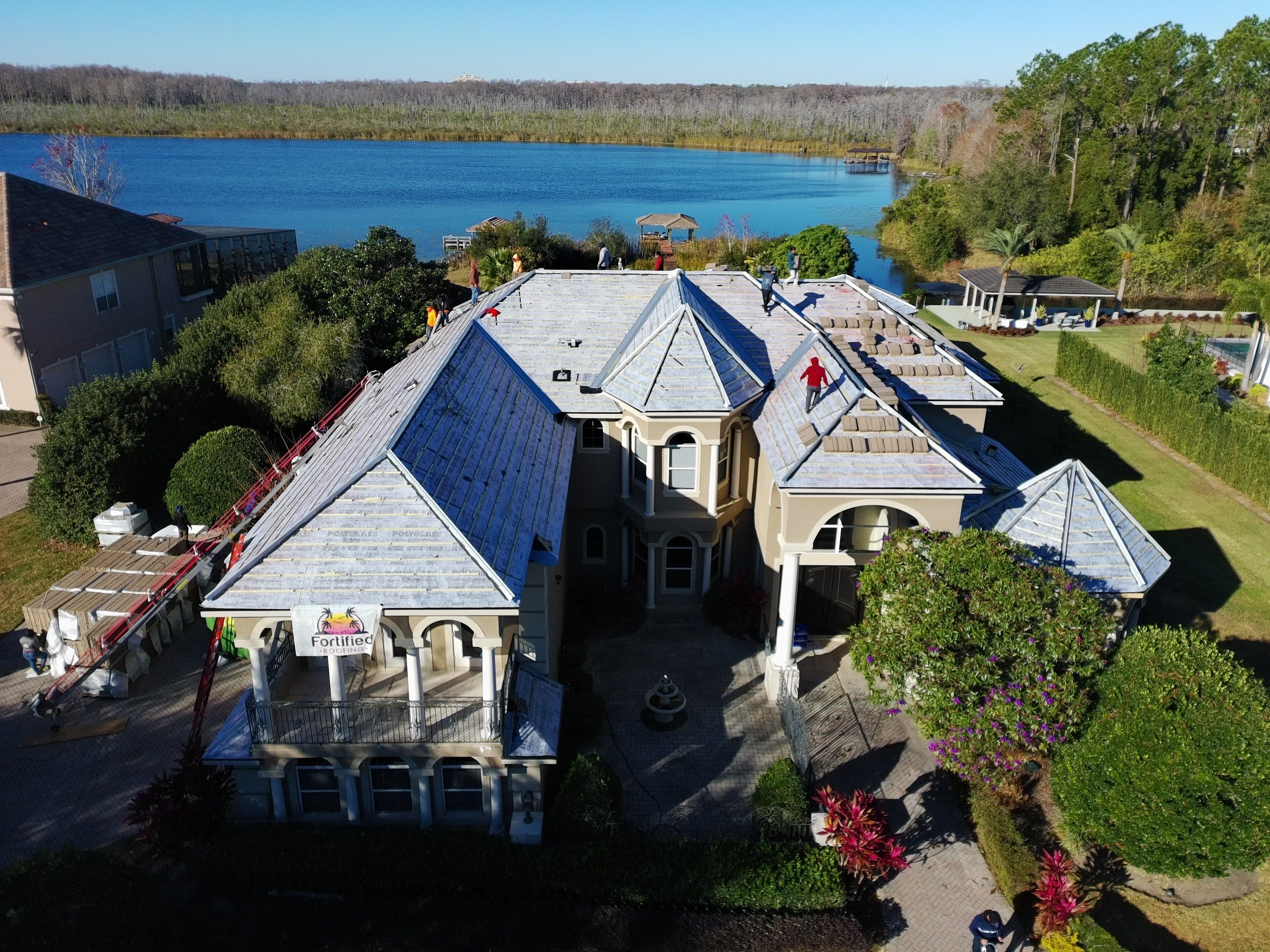 Mediterranean Tile Roof Replacement and Leak Remediation in Orlando by Fortified Roofing Solutions Corp.