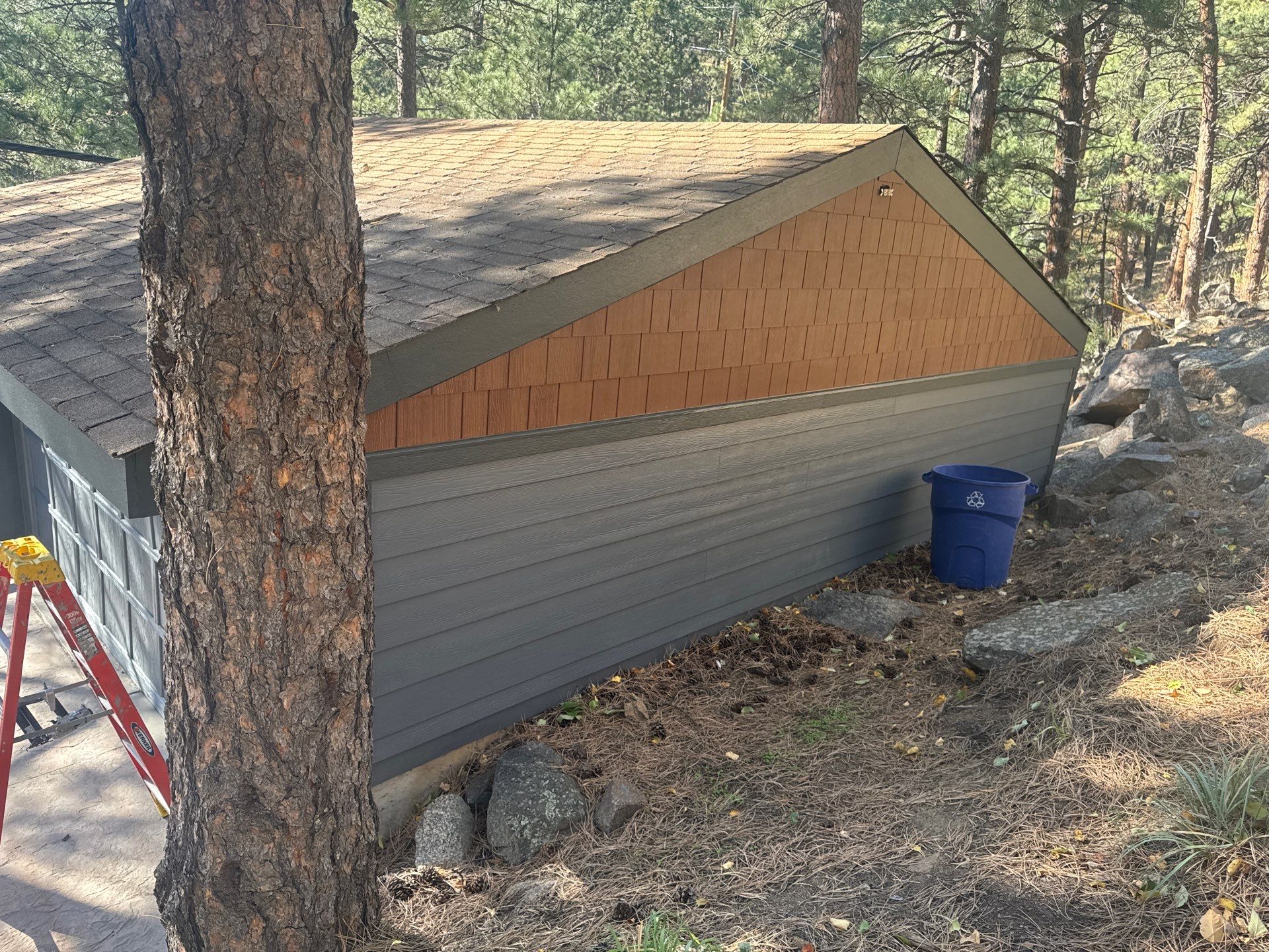 Project in West Boulder Canyon by Ideal Siding Boulder