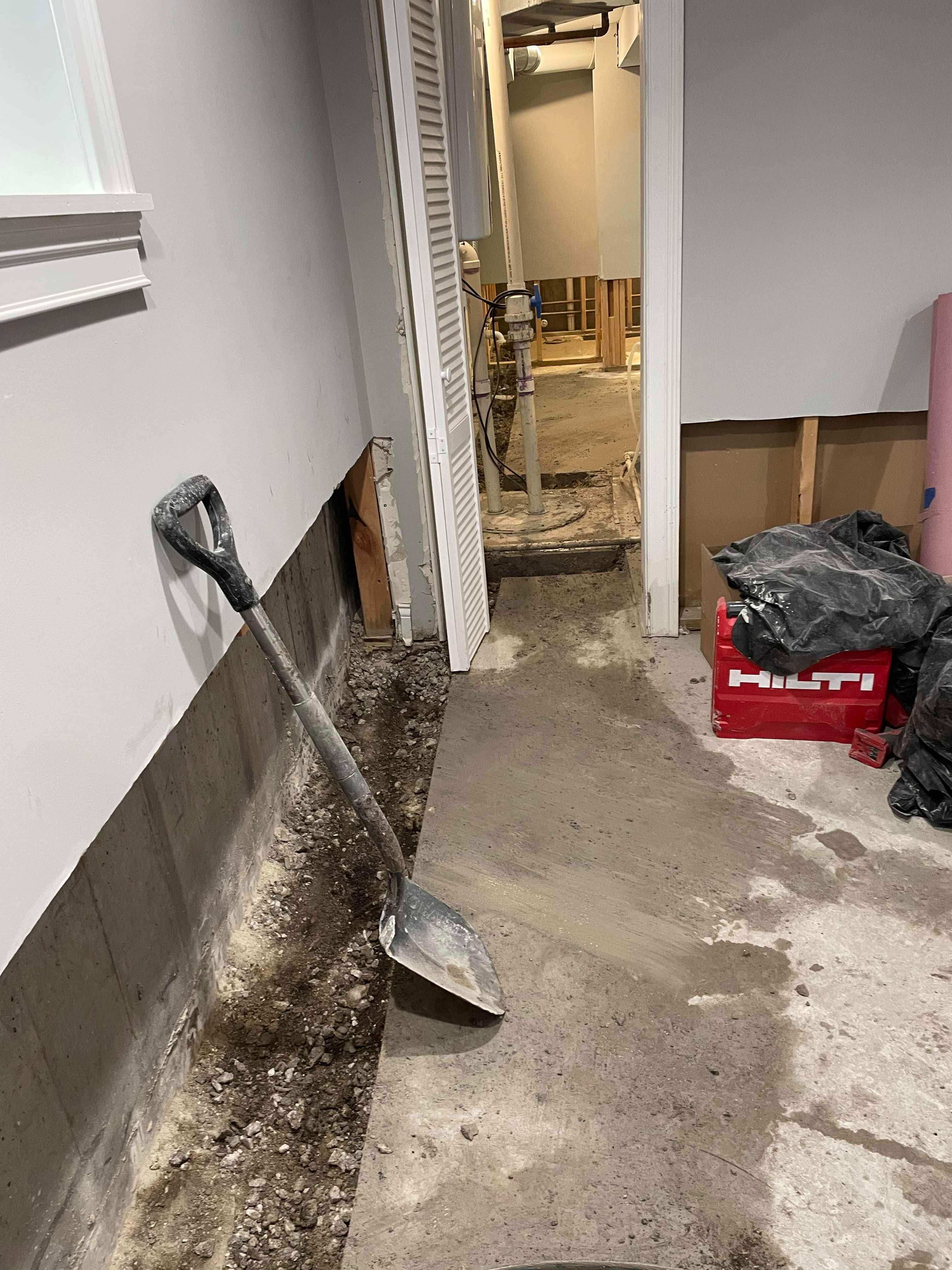 Complete Interior Basement Waterproofing by Allied Water Services