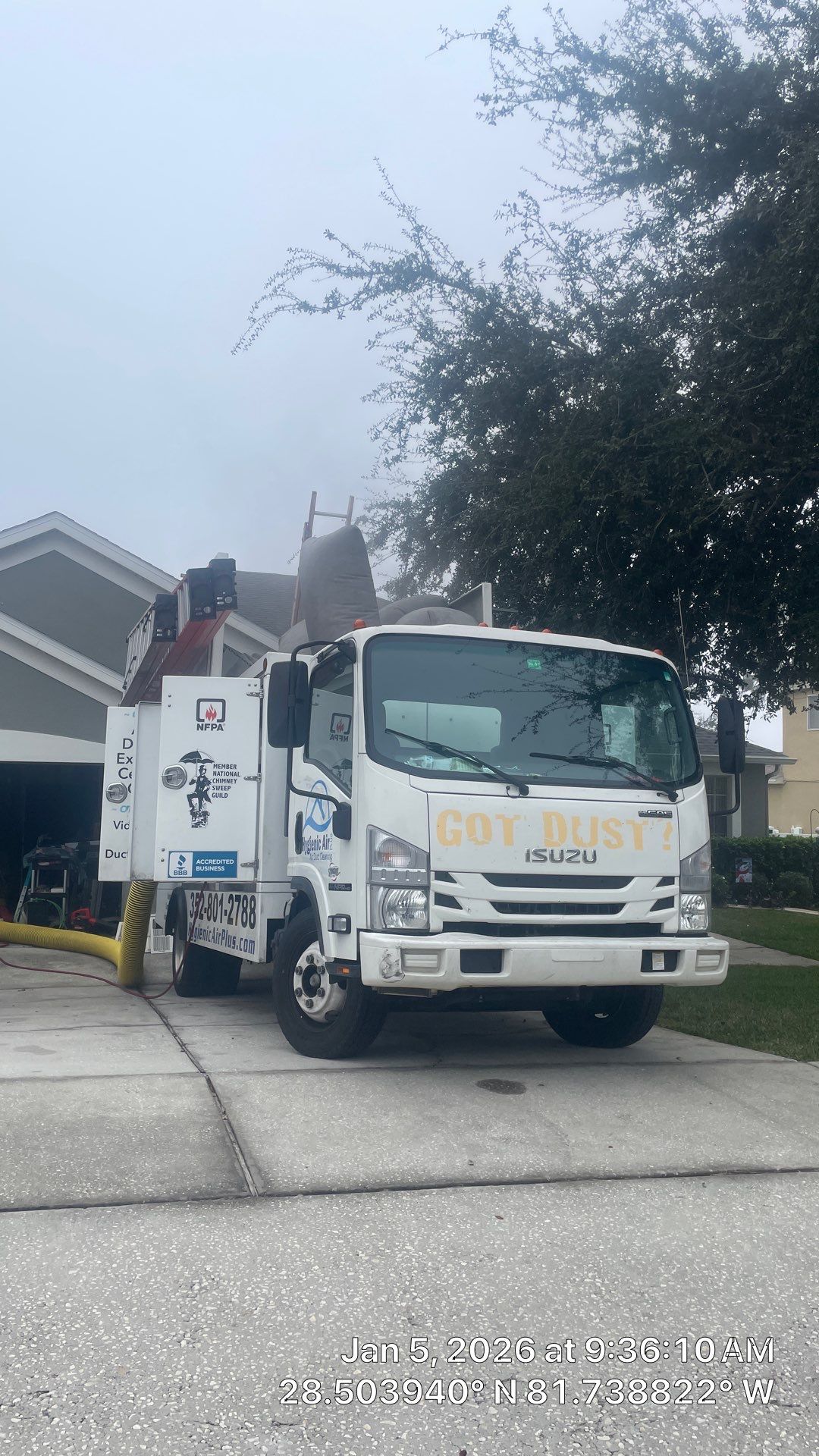 Air Duct and Dryer Vent cleaning in Clermont by Hygienic Air, Inc