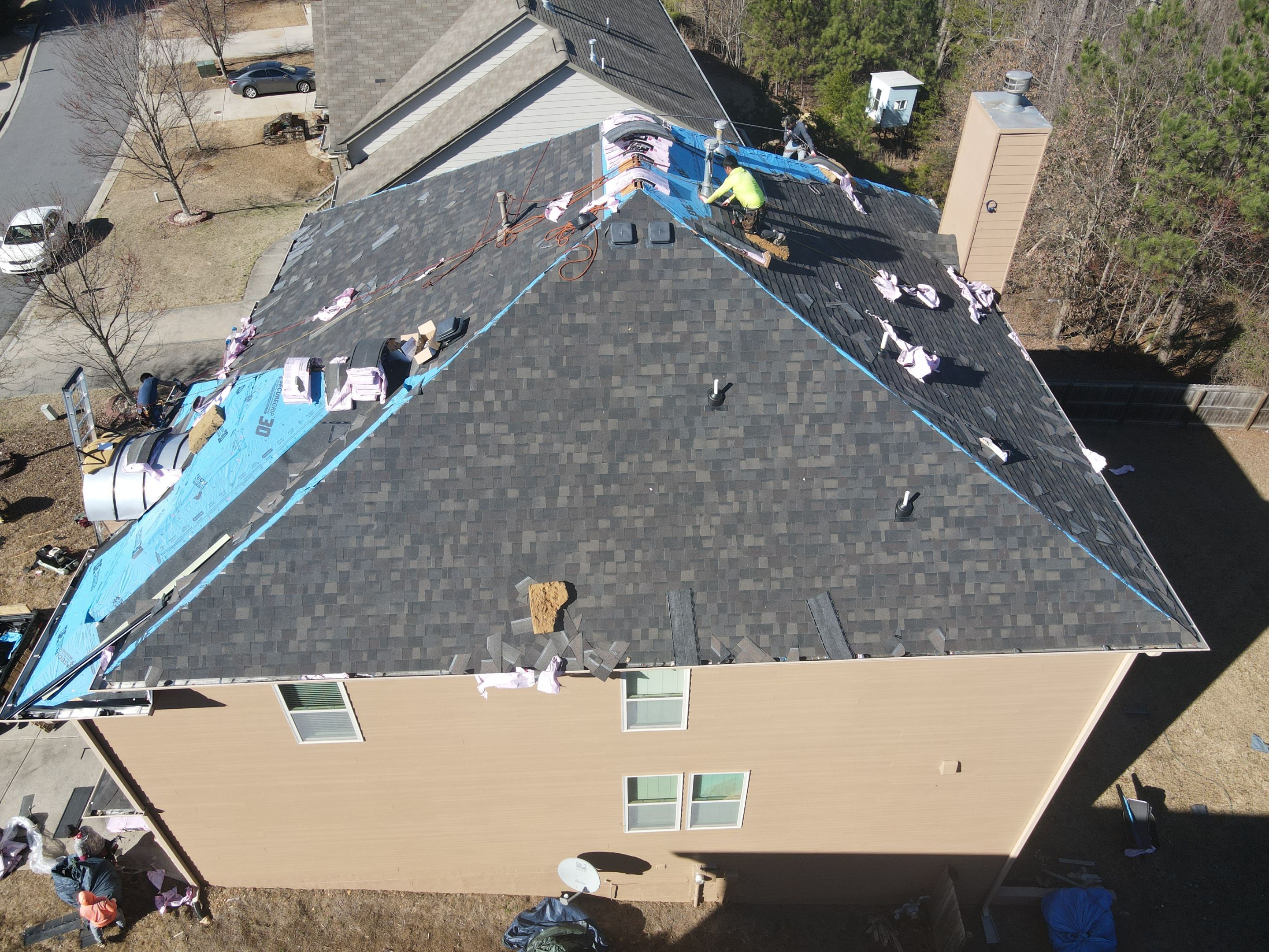 Residential Roofing Installation using Owens Corning by Inspector Roofing and Restoration