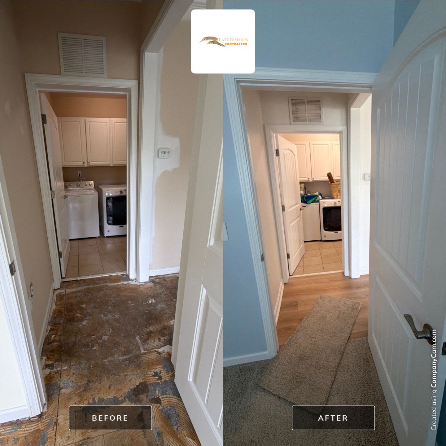 Luxury Vinyl Plank Flooring Installation and Interior Refresh in Durham by Billy Weatherspoon Contractor