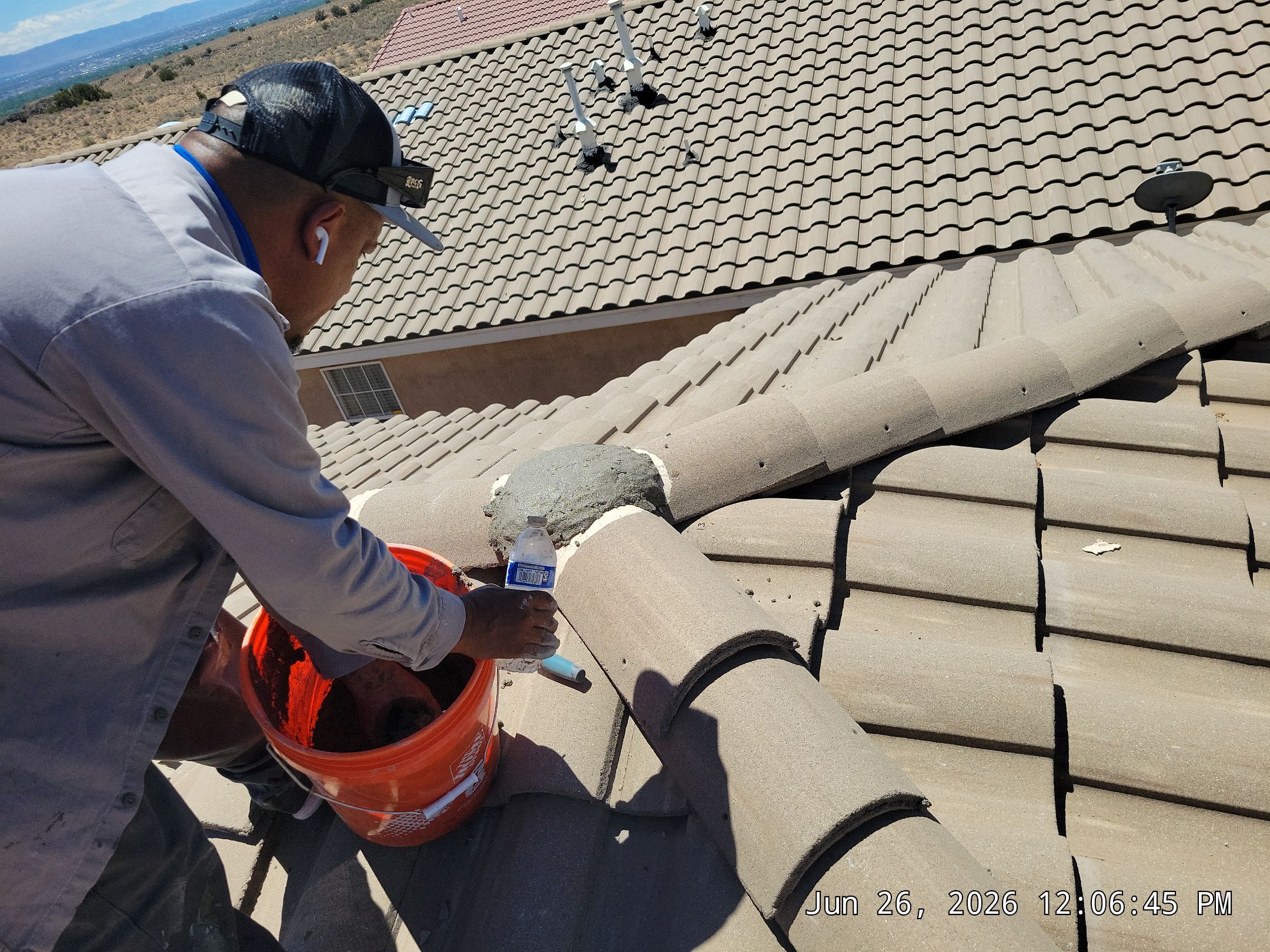 Comprehensive Concrete Tile Roof Underlayment replacement and Vent Sealing in Albuquerque by Doyle Roof Masters Inc