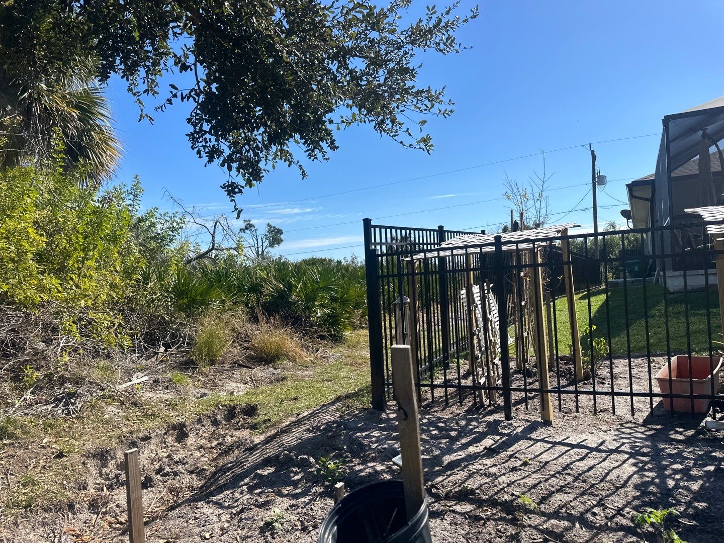 Aluminum Fence Installation using Black 3 Rail Aluminum Fence by Asap fence and gates, LLC