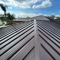 24ga 1.5" Mechanical Seam Mansard Brown  by Total Roofing System The Metal Roof Experts
