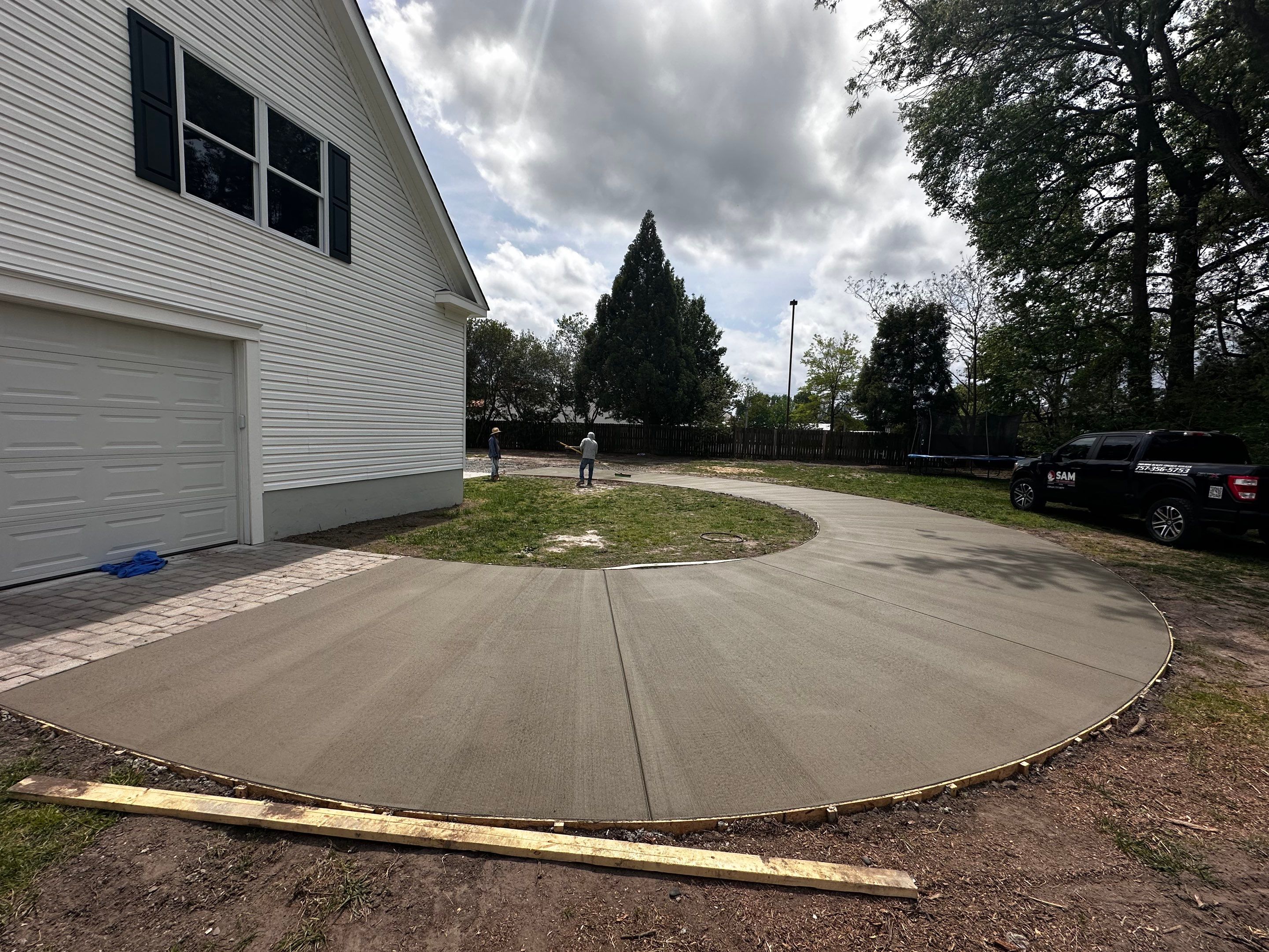 Project in Virginia Beach by Sam The Concrete Man Virginia Beach