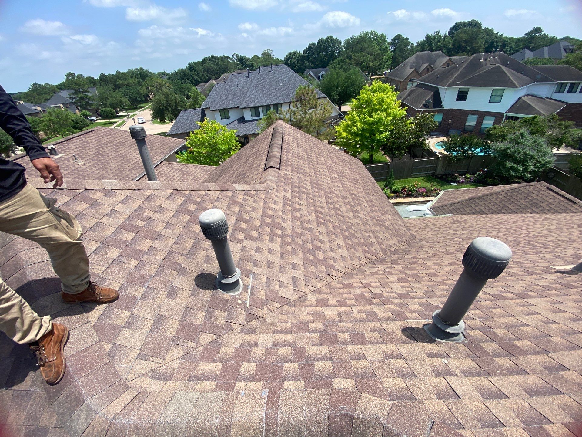 Hail Damage using Owen's Corning Duration (Lifetime) Shingles by Roof Repair Company