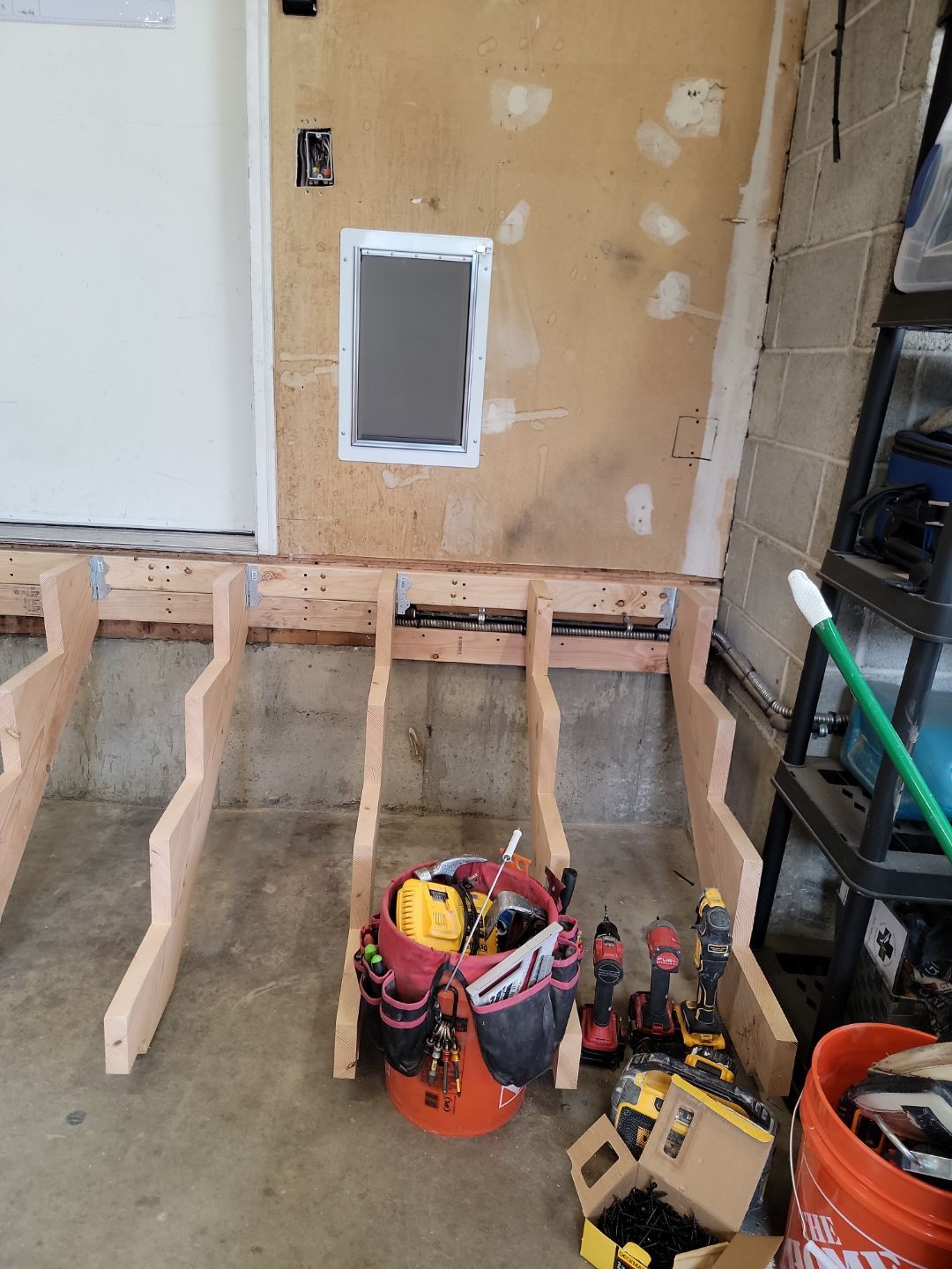 Dog Door and Stairs by Rudd Builders LLC