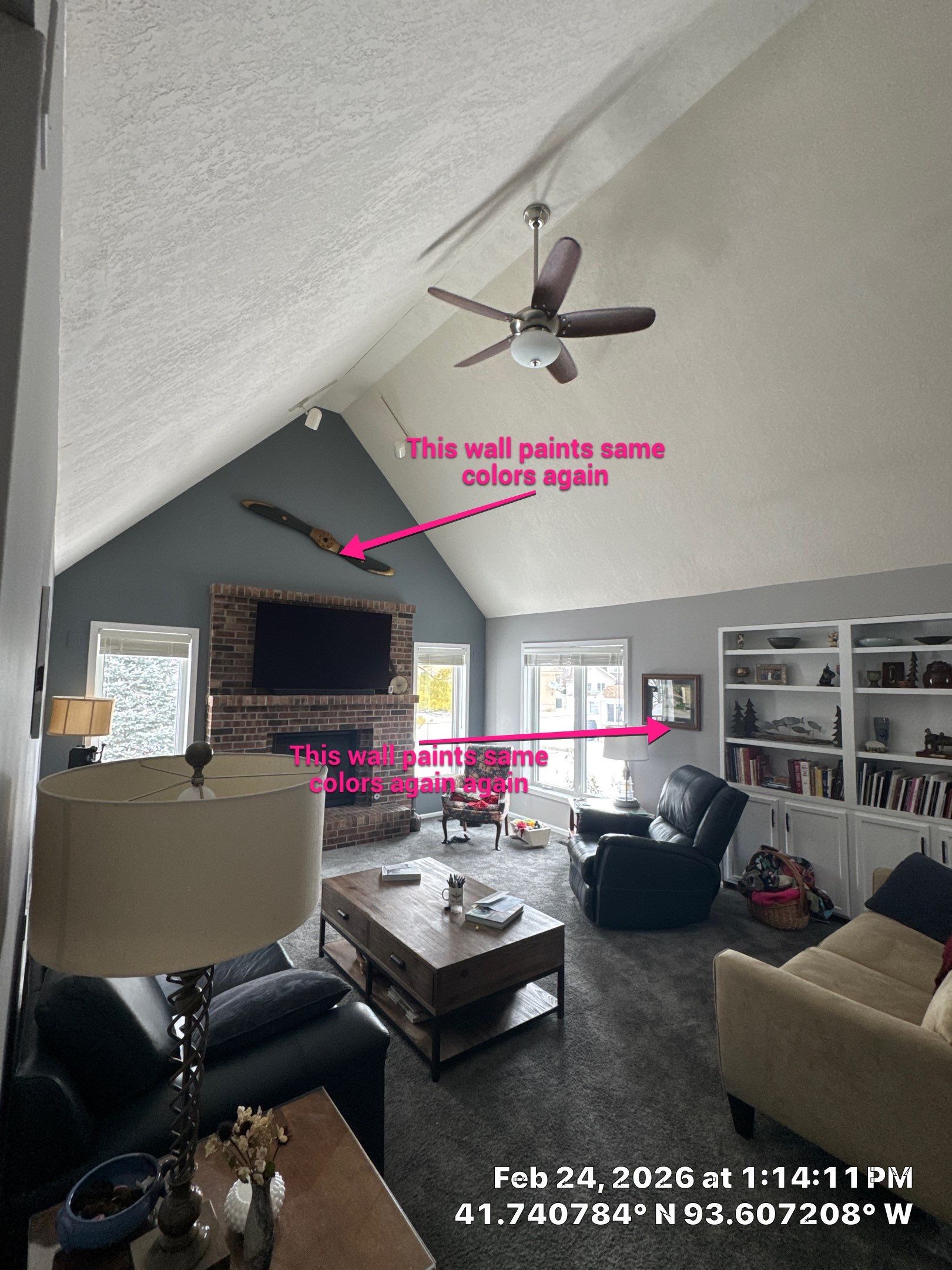 Residential Interior Repaint Walls After Drywall Work Done by Midwest Paint LLC