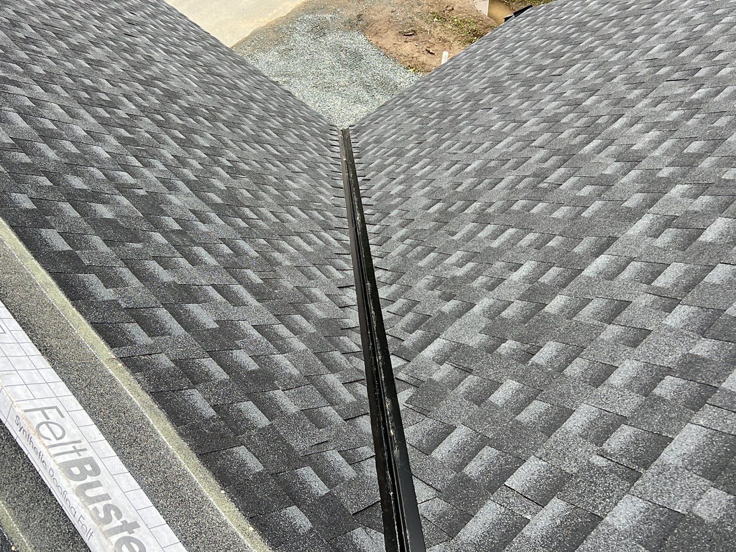 Residential Roofing Installation using GAF Charcoal HDZ by Top Notch Roofing Inc