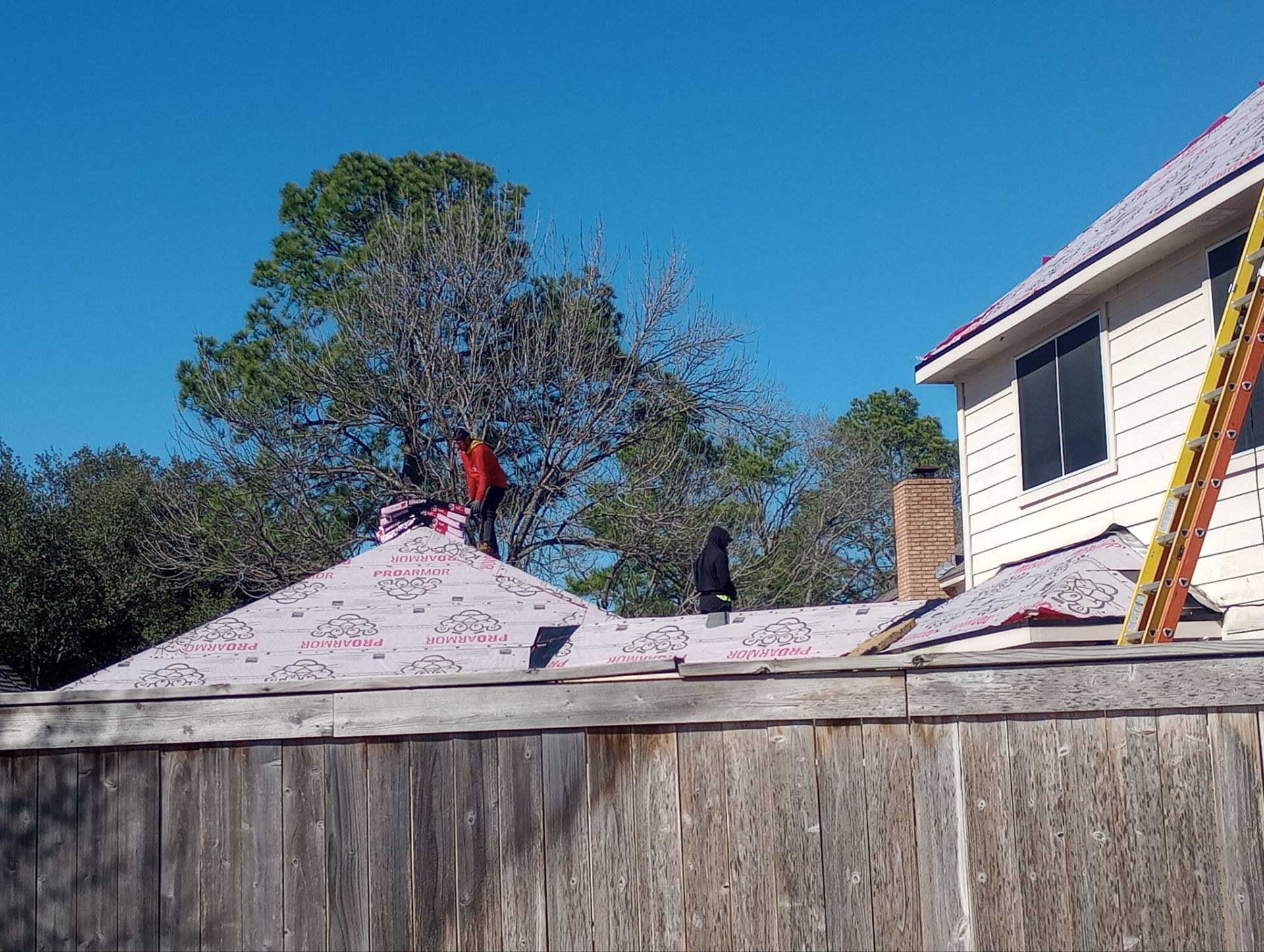 Residential Roofing Installation using Owen's Corning Duration (Lifetime) Shingles by Roof Repair Company