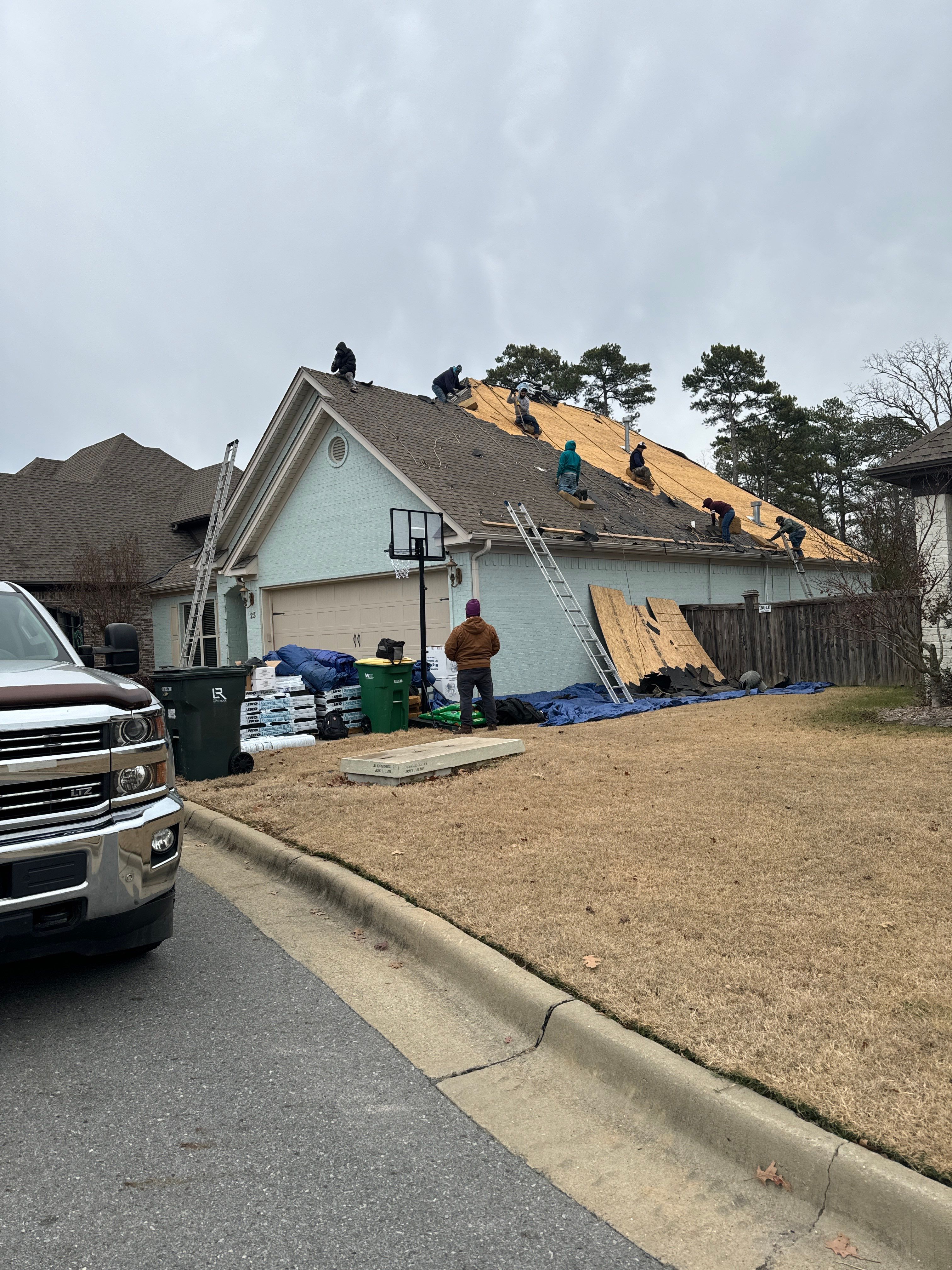 Residential Roofing Installation using IKO Nordic Atlantic Blue by Ringer Roofing, LLC.