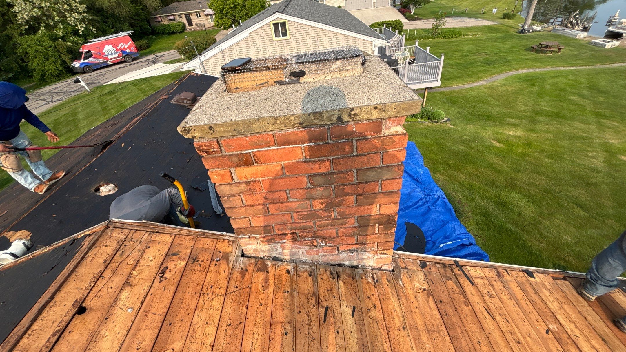 Roof Replacement using Owens Corning Desert Rose by 180 Contractors