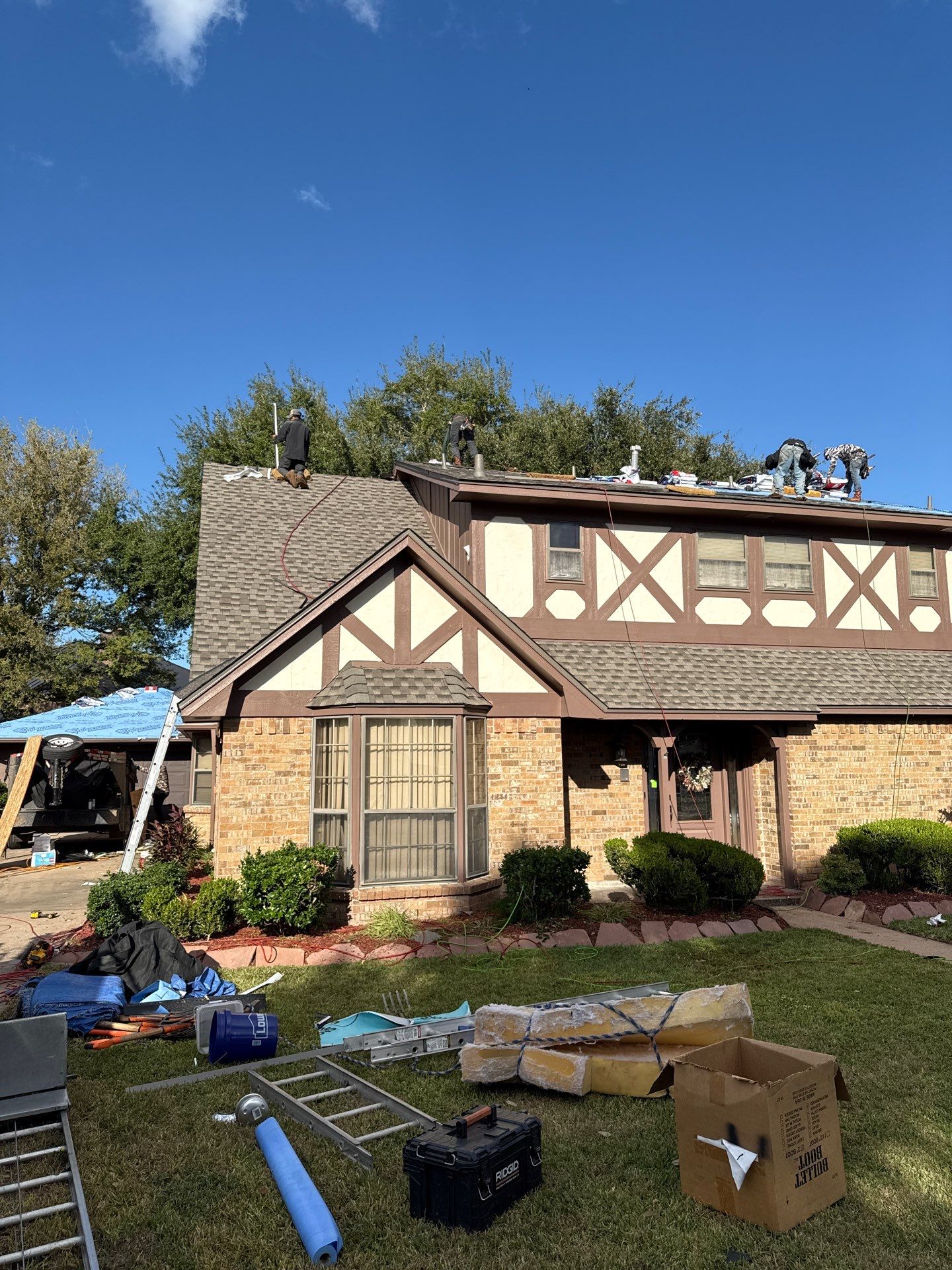 Residential Roof Replacement using GAF HDZ - Weathered Wood by Elite Roofing LLC