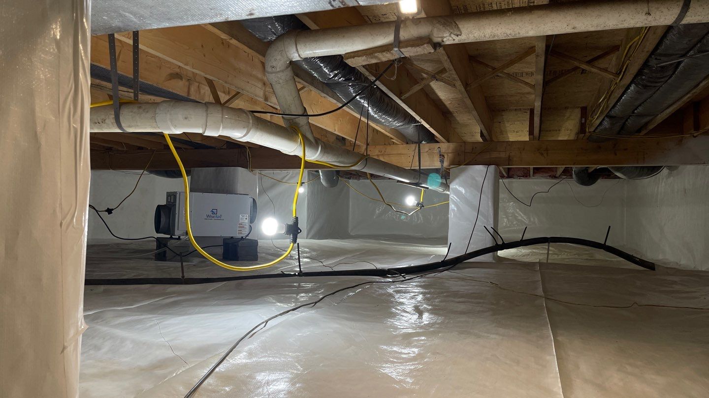 Crawl Space Waterproofing & Encapsulation using GrateProducts by Toledo Basement Repair