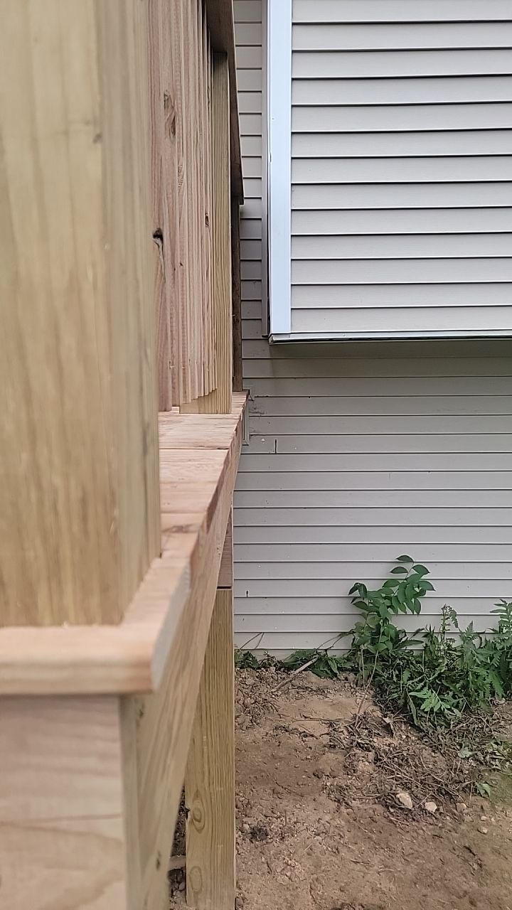 Deck Installation using Treated Lumber by Avalon Roofing and Exteriors