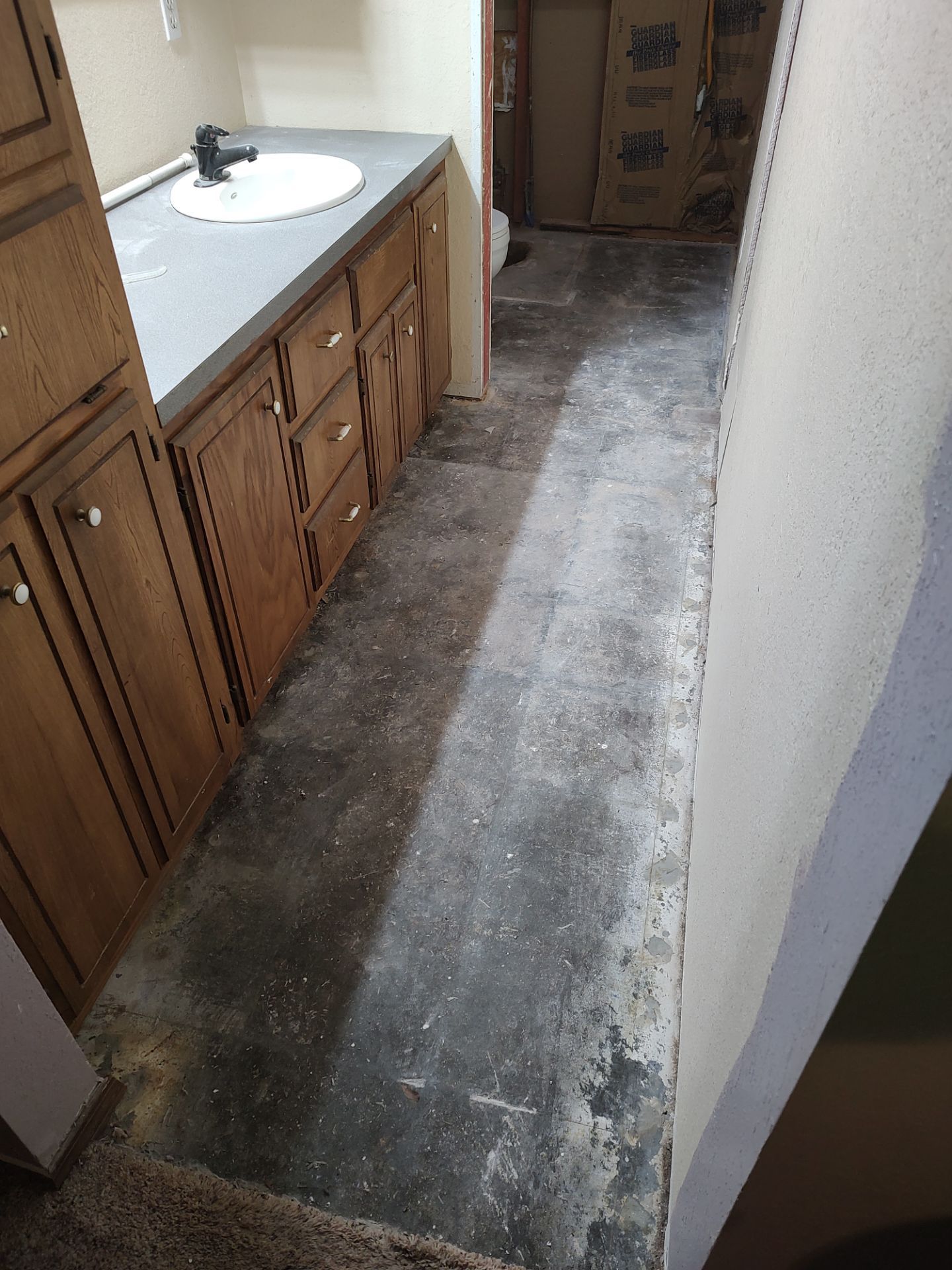 Bathroom remodel w/shower upgrade by In & Out Construction & Remodeling, LLC