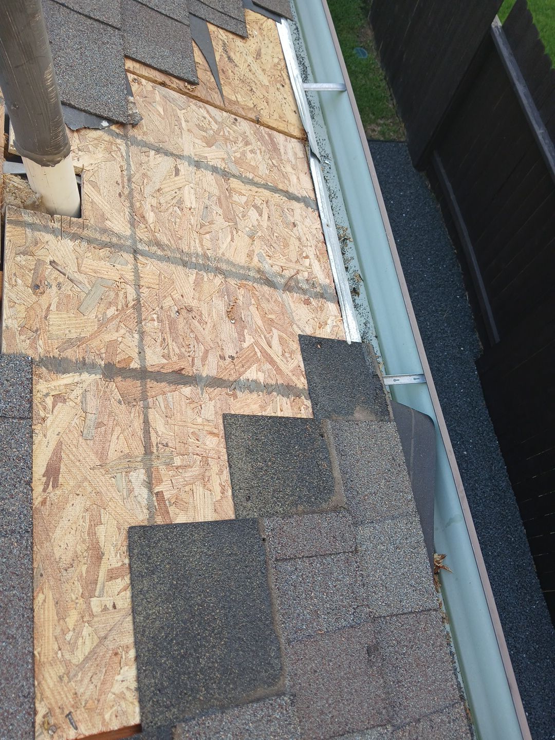 Hail Damage using Owen's Corning Duration (Lifetime) Shingles by Roof Repair Company