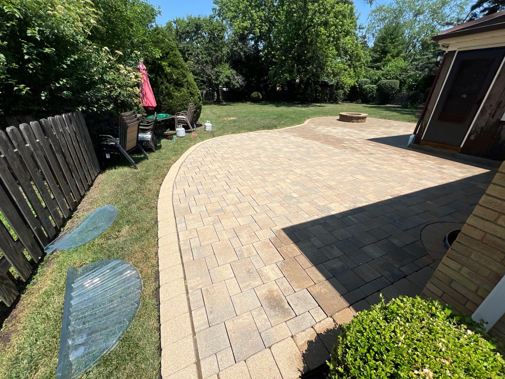 Brick Paver cleaning and sealing by Northern Power Washing LLC.