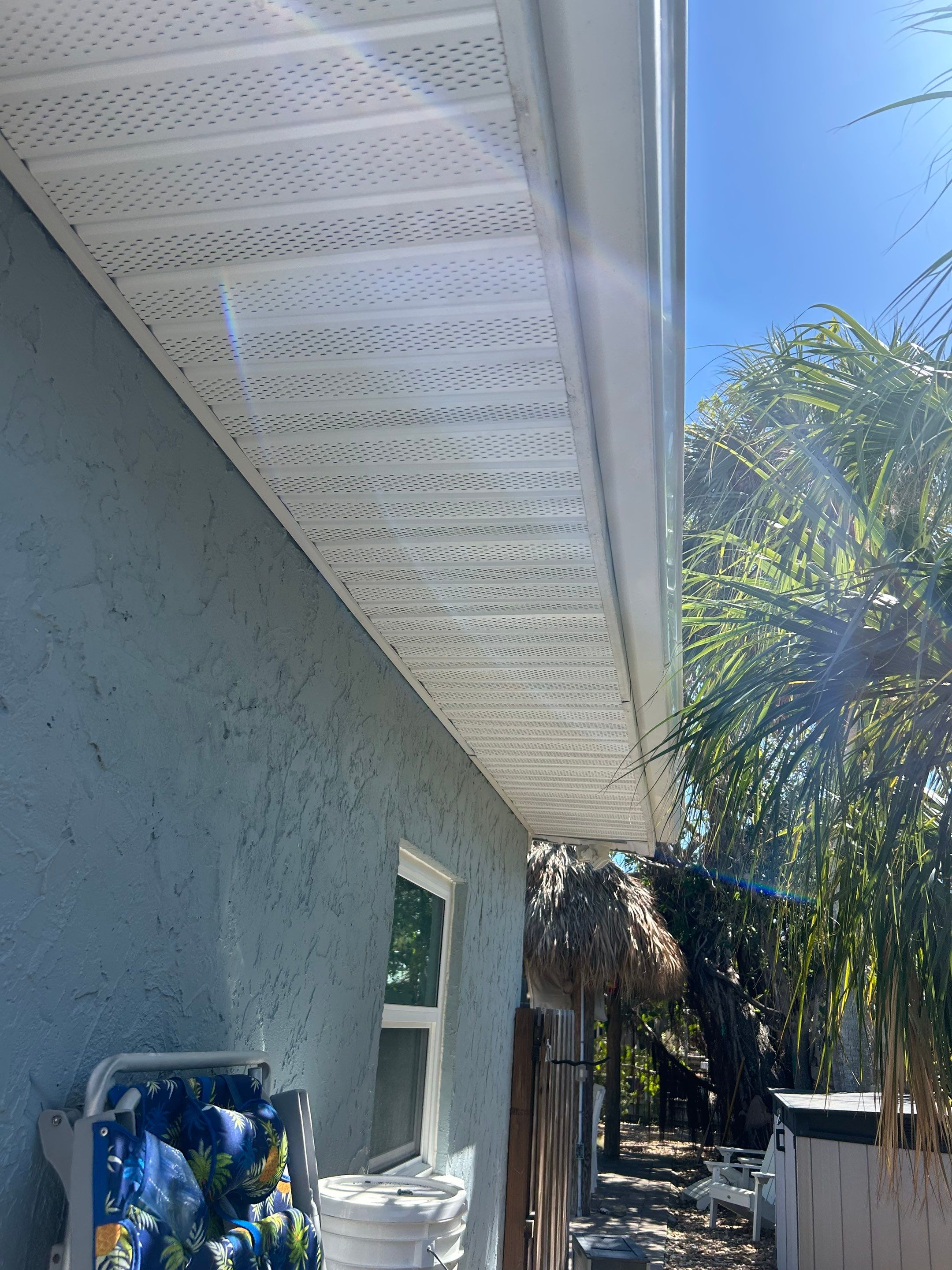 New Metal Soffit and Fascia in Siesta Key FL by Gutter Professors