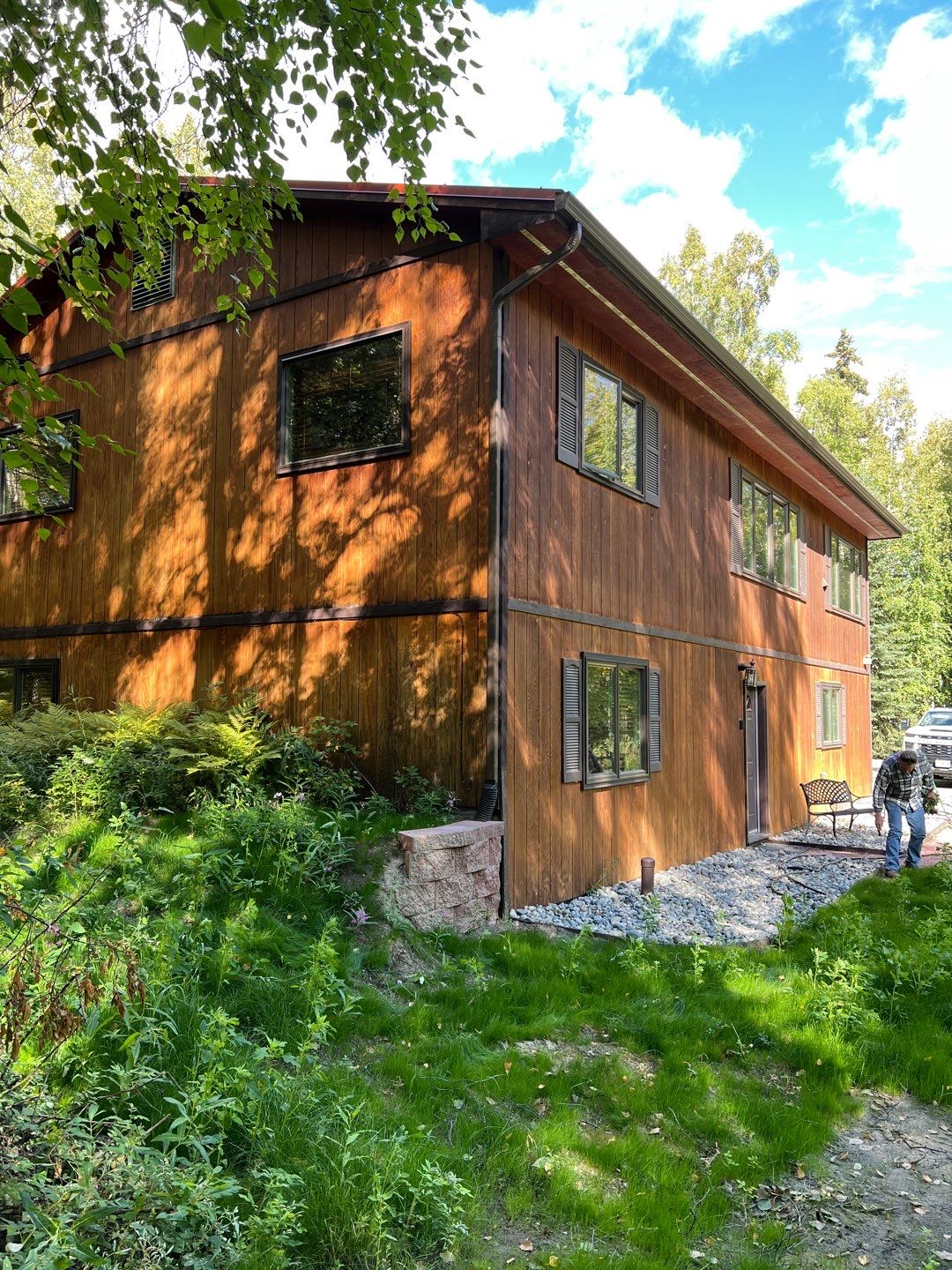 Exterior Wood Staining & Painting by Midnight Sun Painting